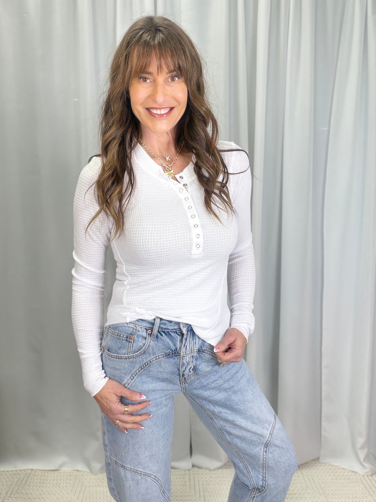 It's All Good Snap Henley Top In 6 Colors *Final Sale*