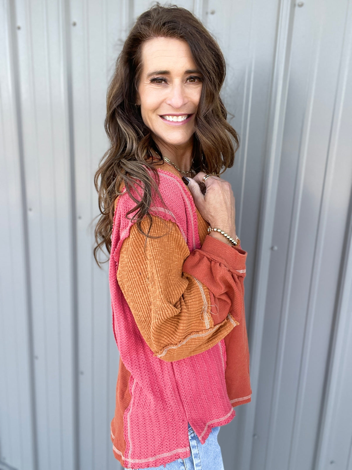 POL Take On The World Thermal Top In 2 Colors *Final Sale*