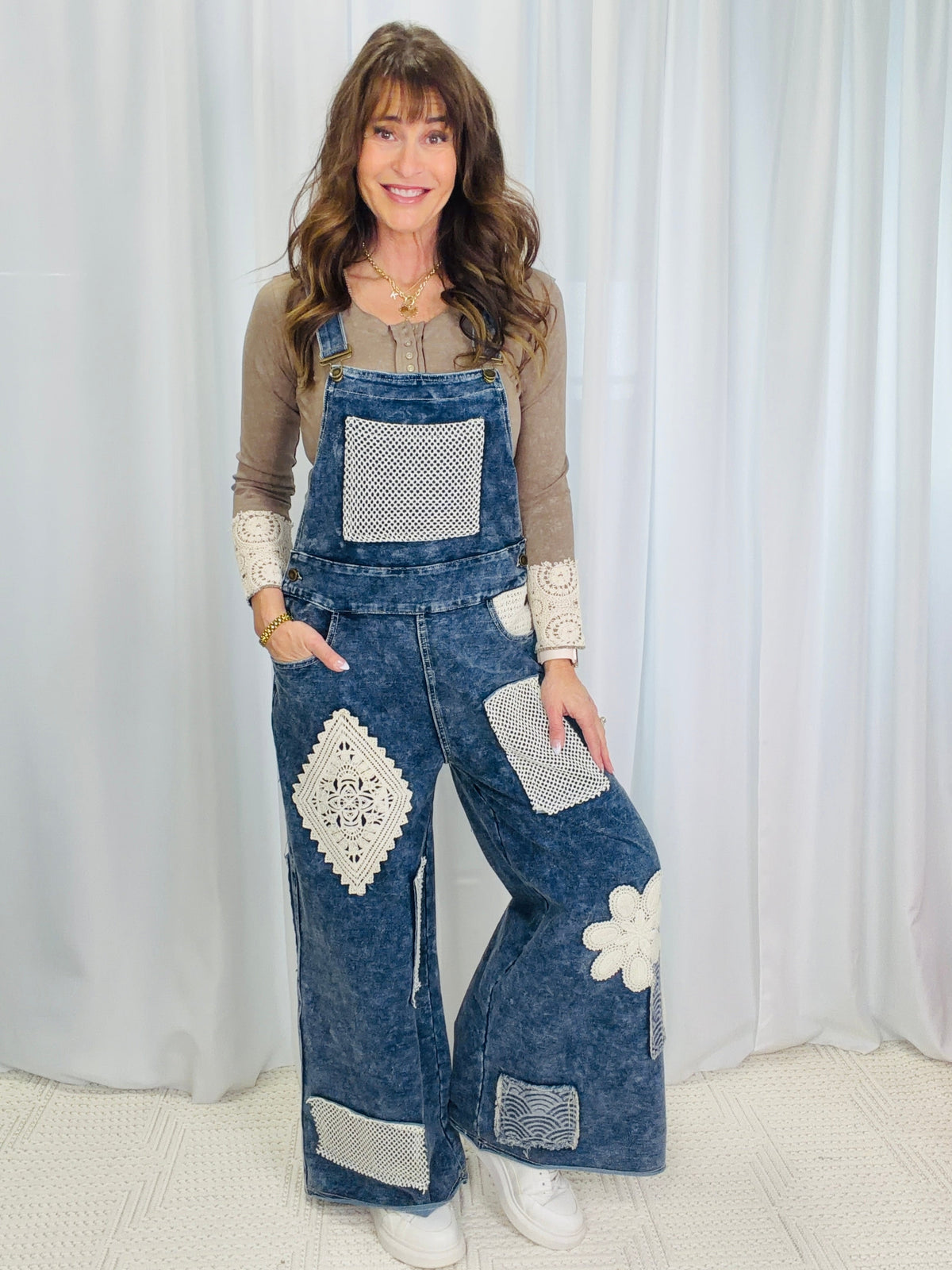 POL Fun Days Ahead Overalls In Indigo