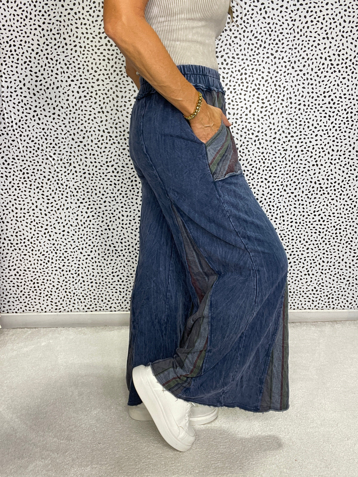 Good Start Sriped Flare Pants In 2 Colors *Final Sale*