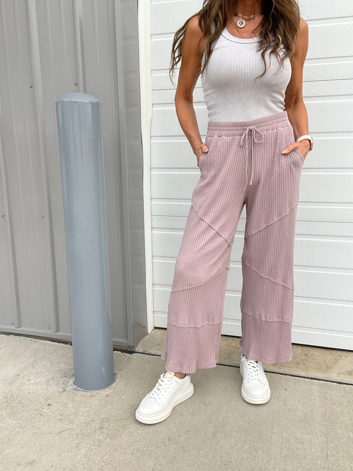 Don't Get Better Than This Ribbed Comfy Pants In 3 Colors: Marsala, Denim, Taupe *Final Sale*