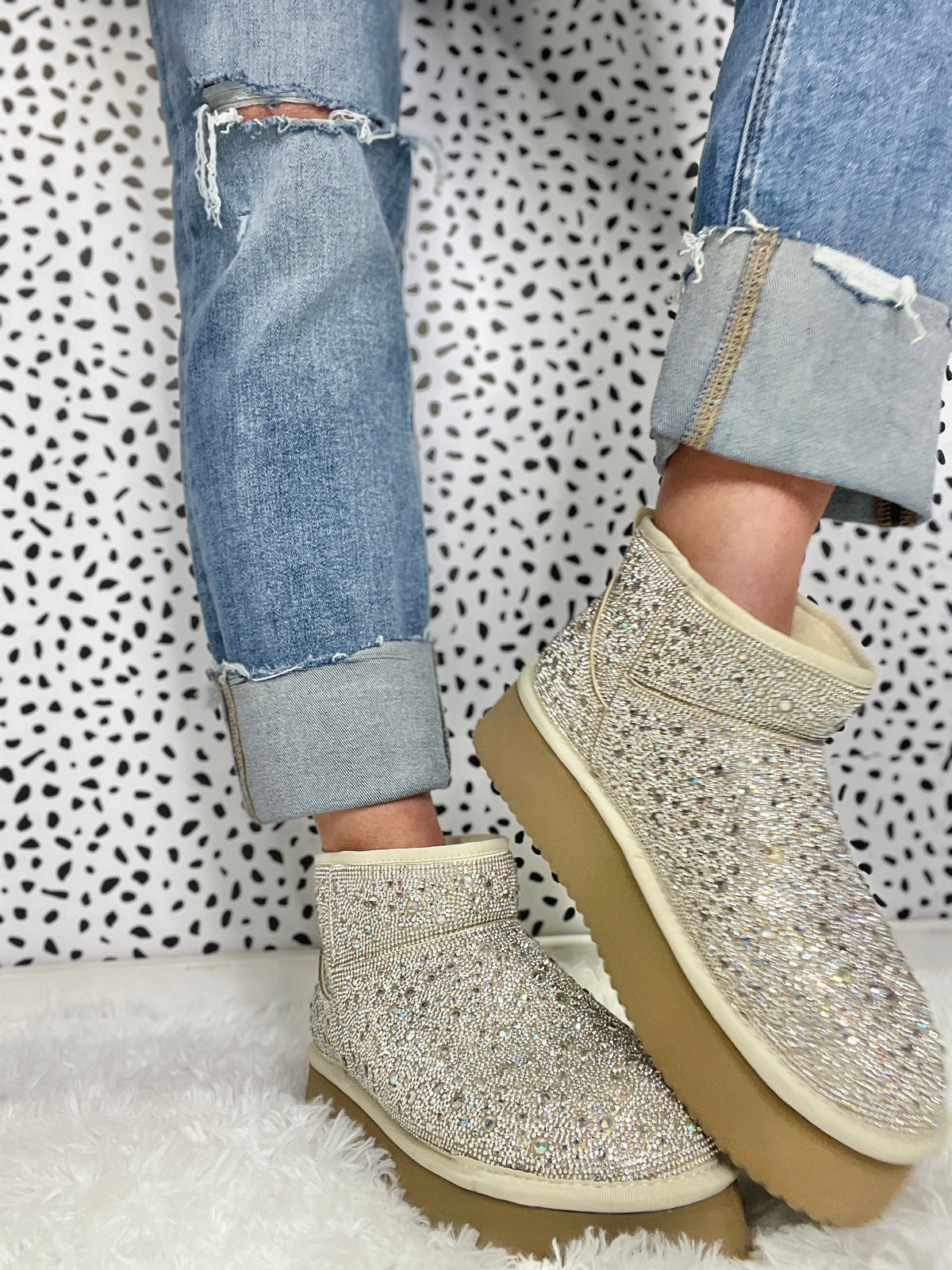Corkys Bling Homebody Platform Low Bootie Slipper *Final Sale*