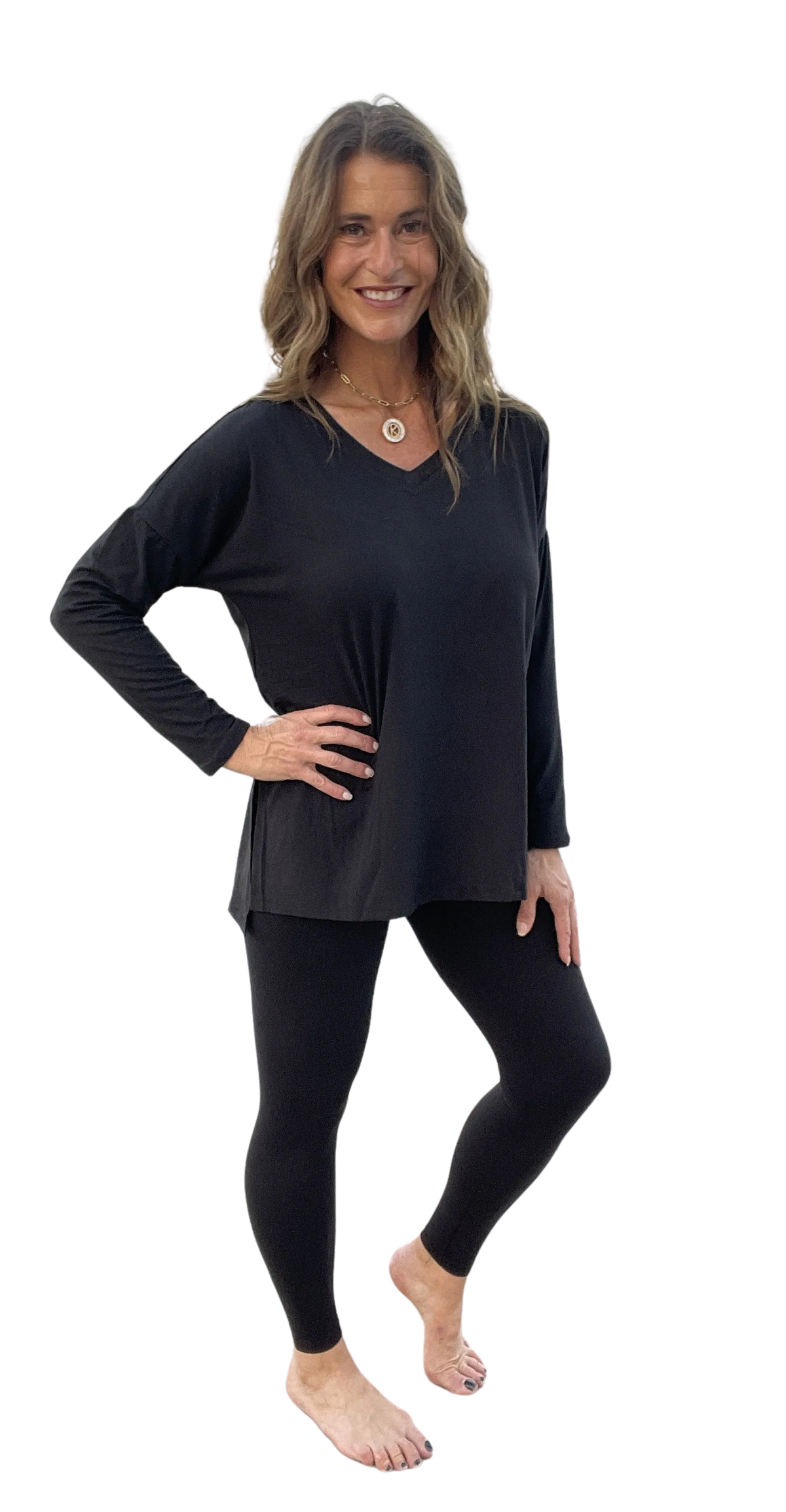Buttery Soft Lounge Wear Set  V Neck *Final Sale*