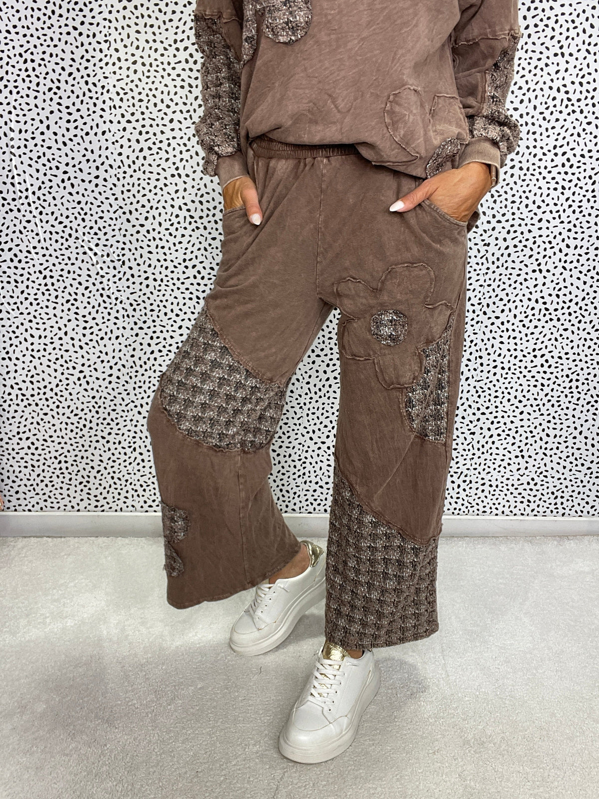 Wildflower Patchwork Wide Leg Pants in 2 Colors *Final Sale*