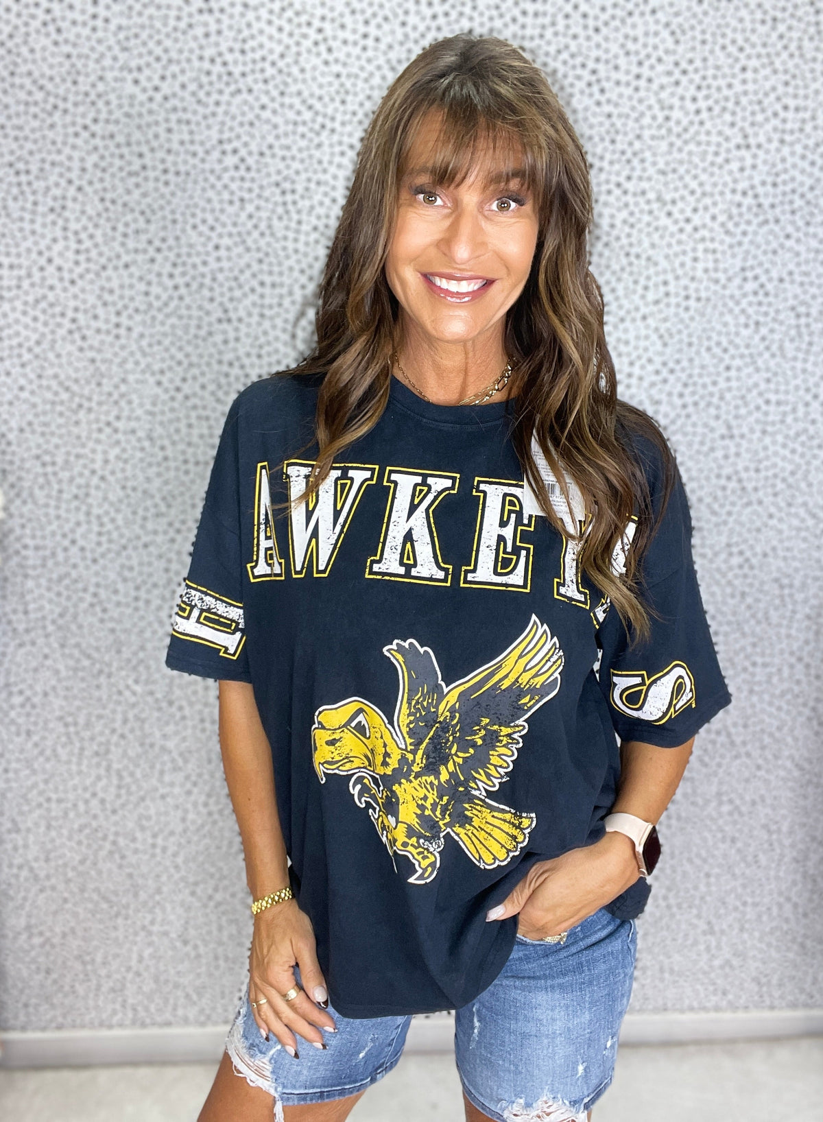 Iowa Southern Split Oversized Band Tee in 2 Colors