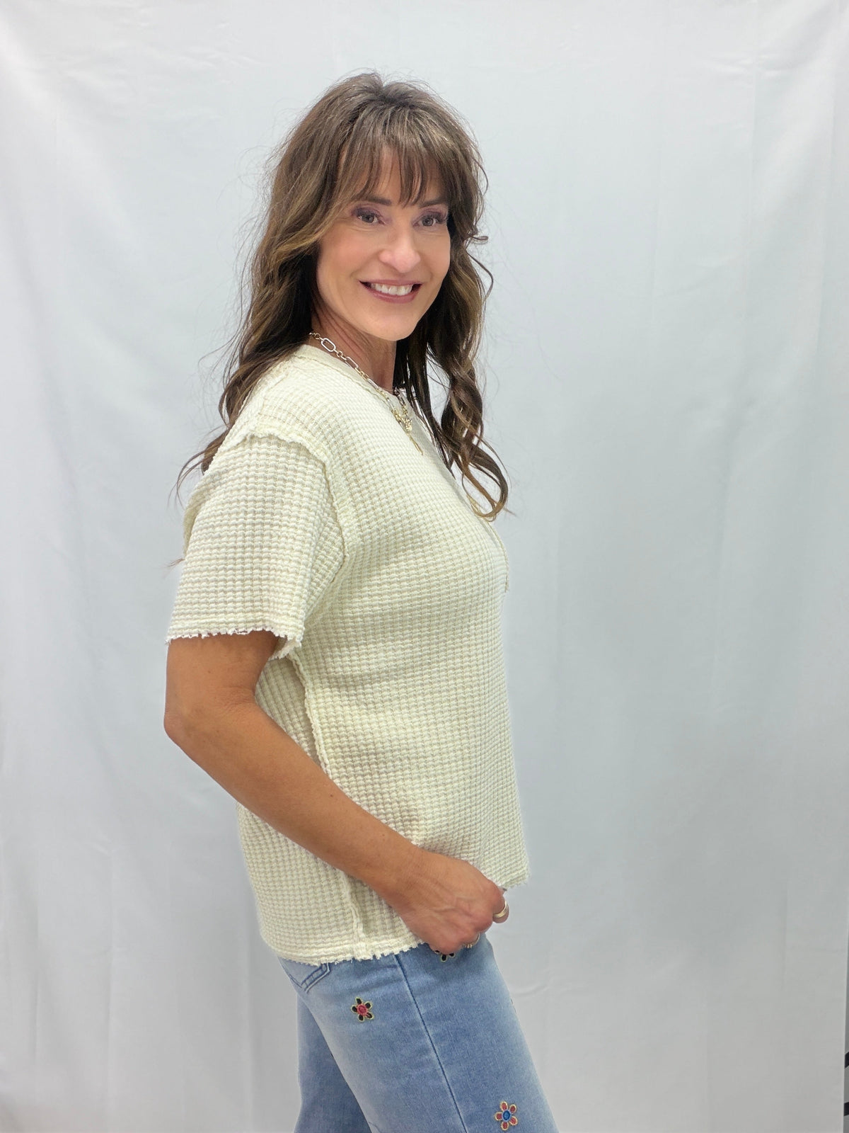 Want You Back Waffle Top In 4 Colors