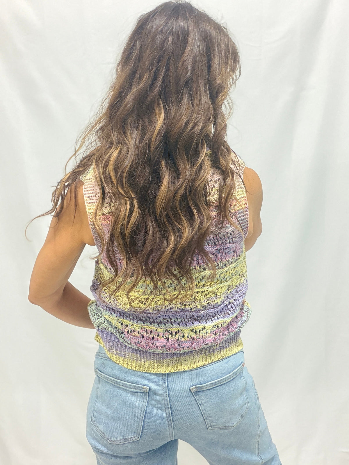 Works Out Perfect Sleeveless Knit Top In Pastel