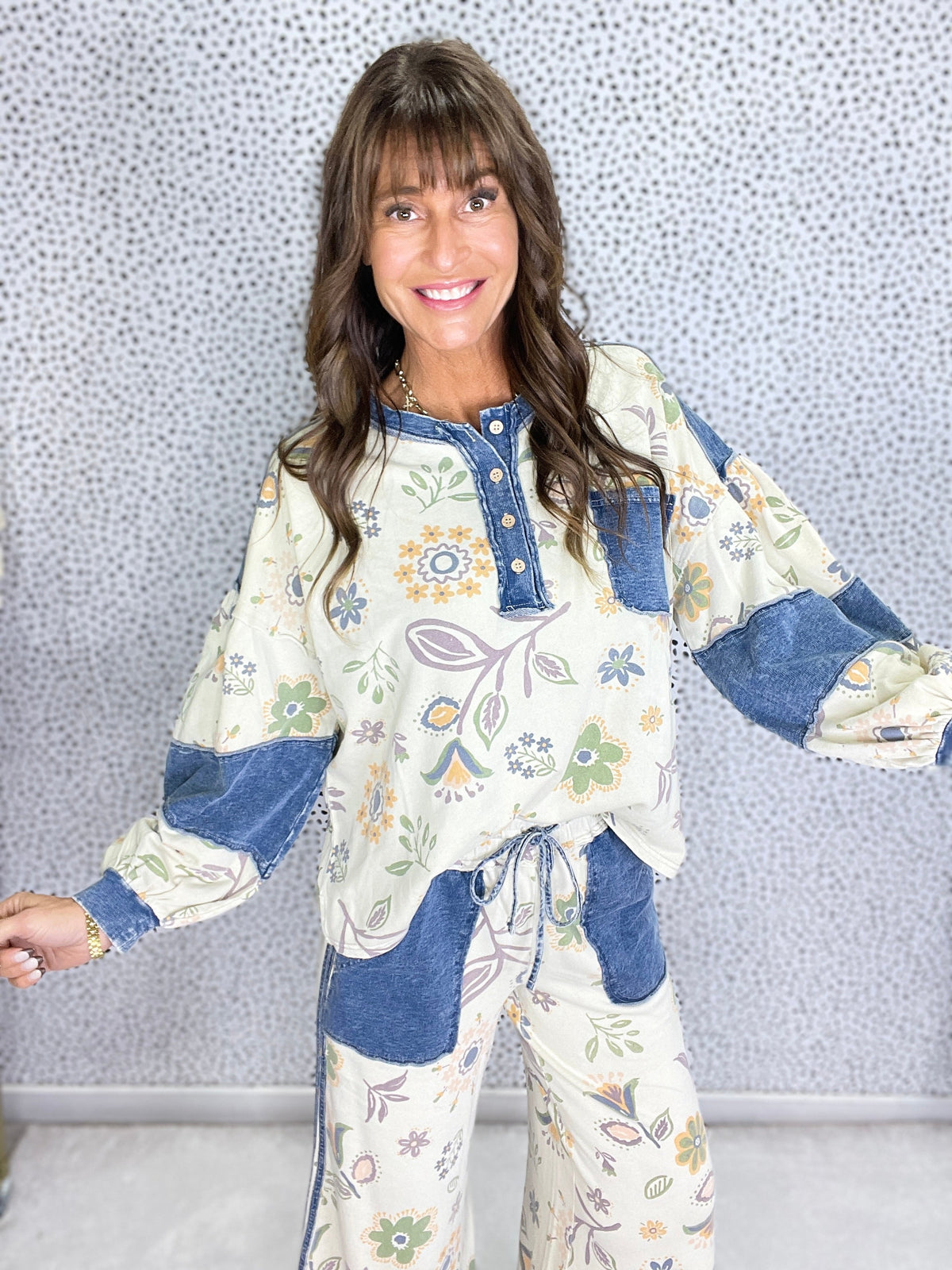 Garden Light Floral Printed Top In 3 Colors