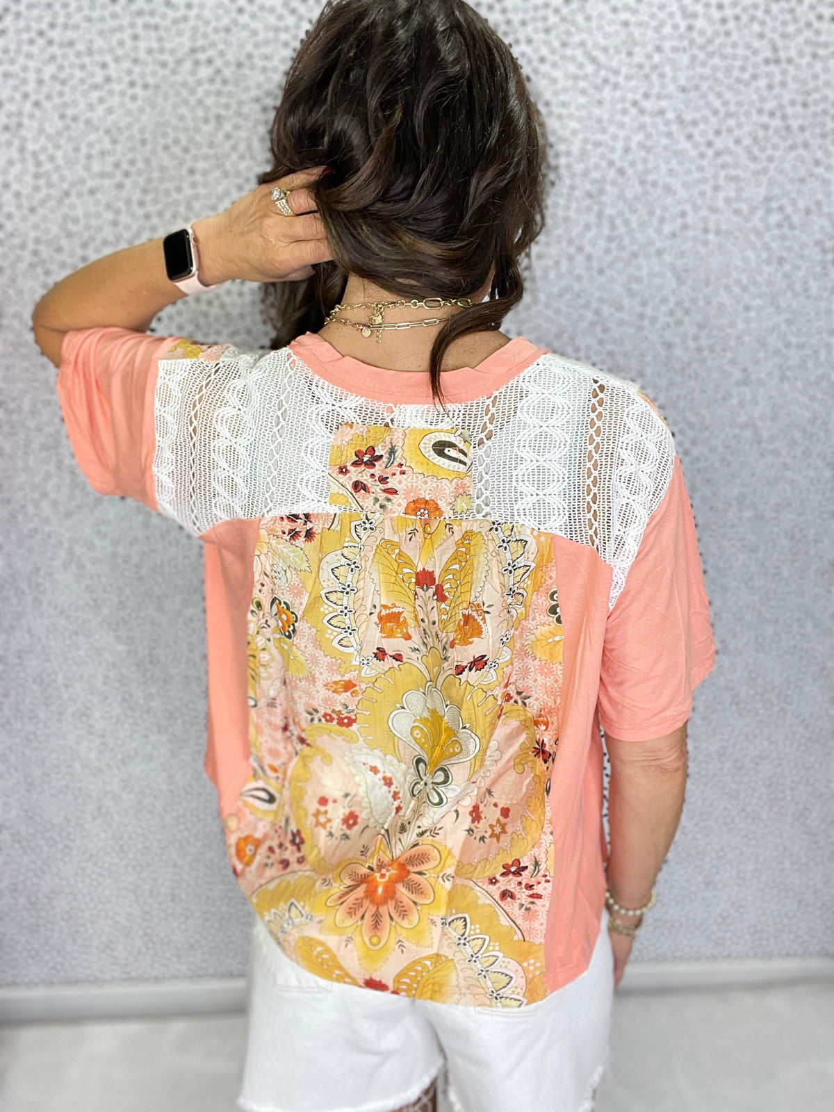 POL  Breezy Bloom Crochet Trim Top In 3 Colors