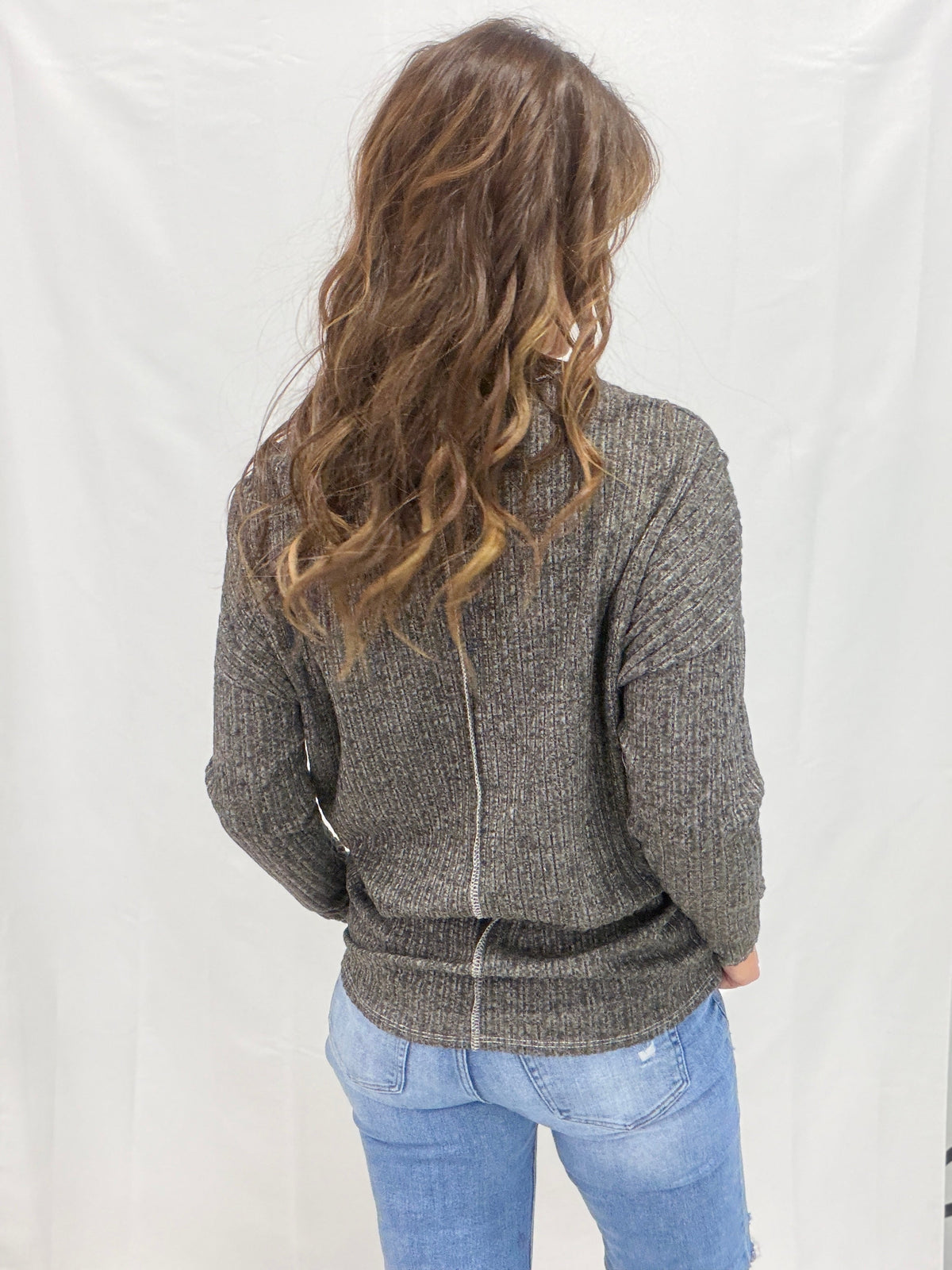Weekend Luxe Pullover in Charcoal *Final Sale*