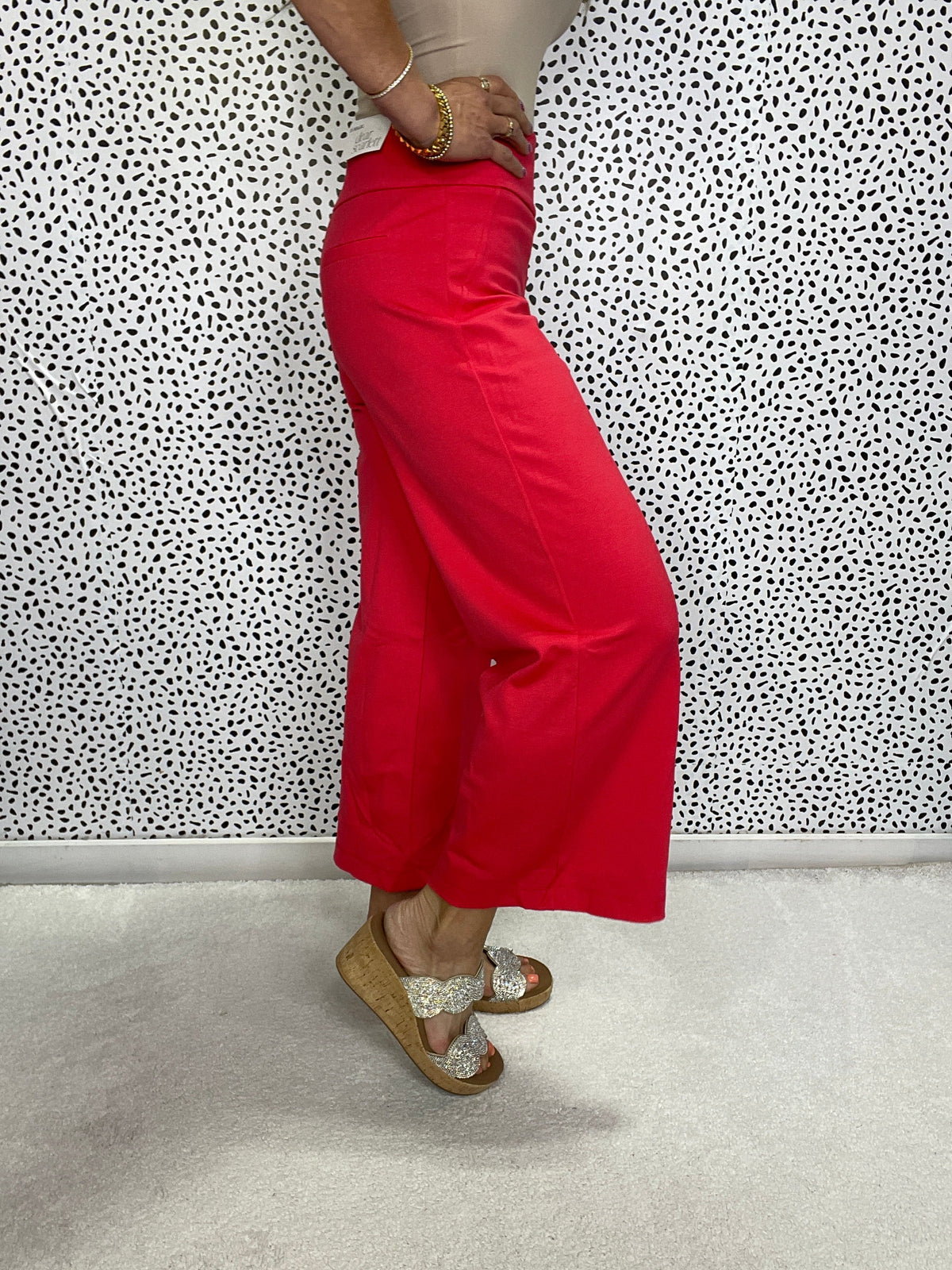 Dream Fit Wide Cropped Pant In 5 Colors *Final Sale*