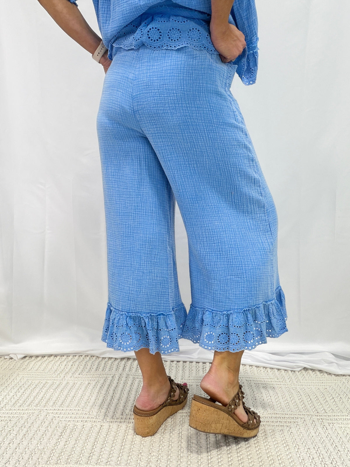 Calming Myself Down Cropped Pants In 3 Colors