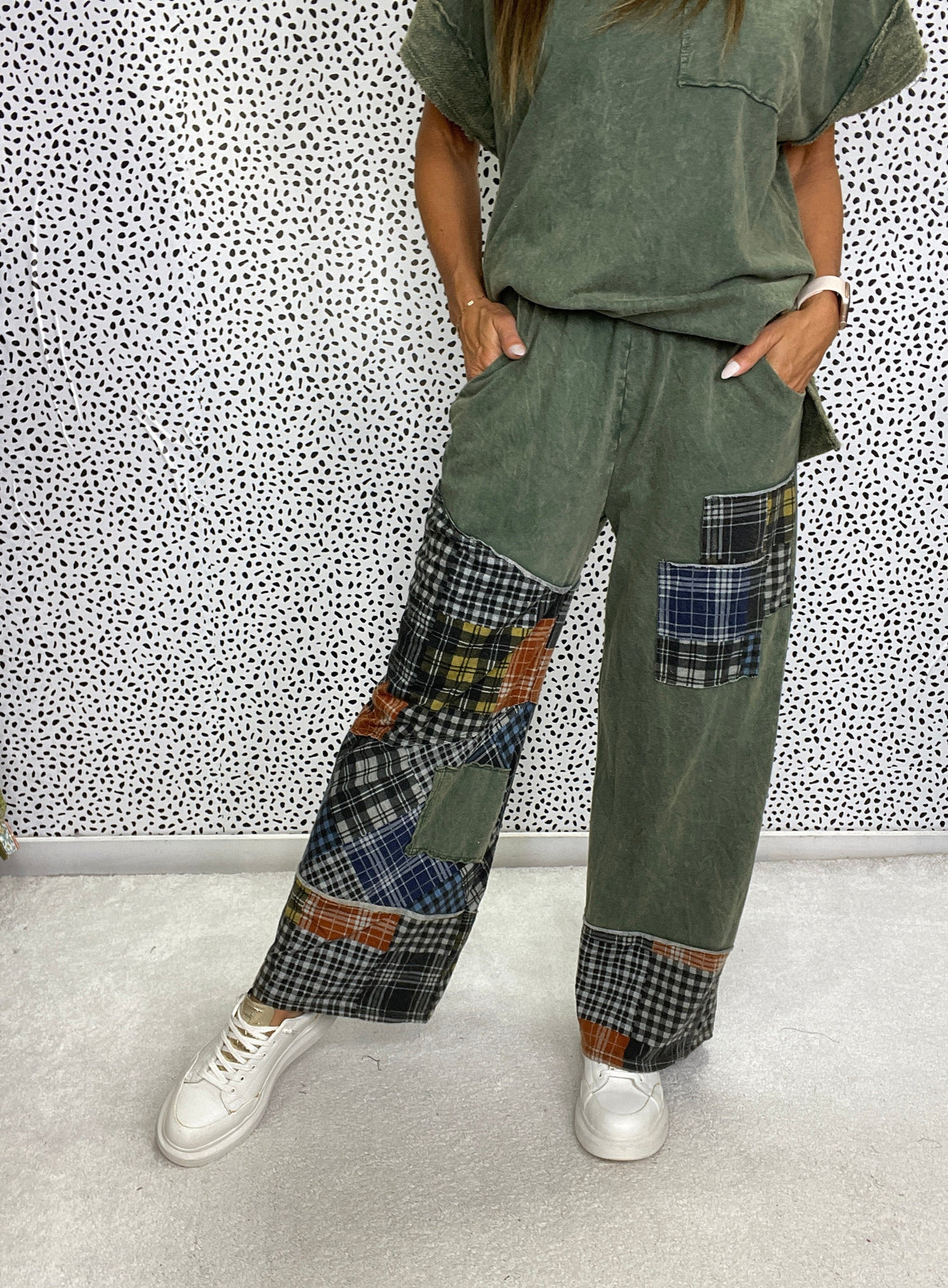 Woodland Patchwork Pants in 2 Colors