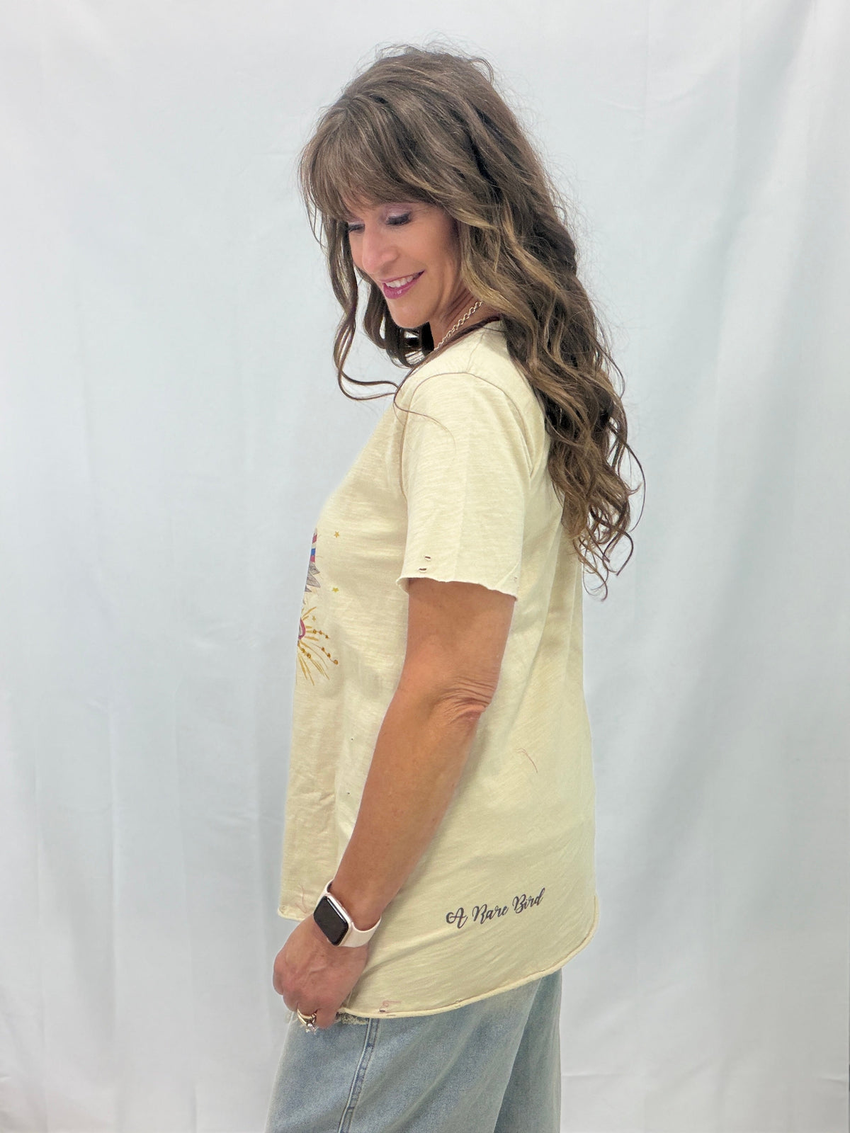 America 1776 Swan Tattered Tee