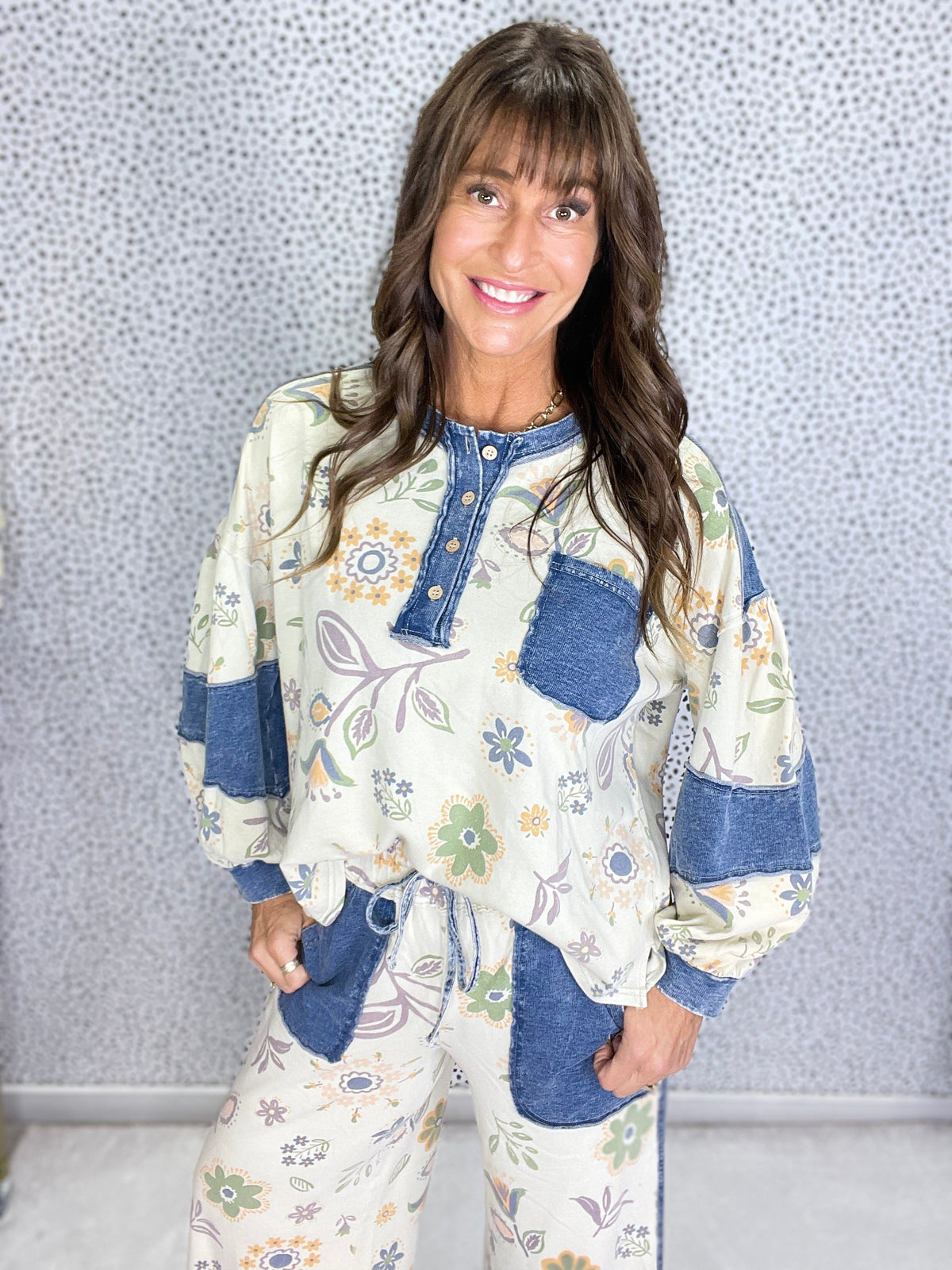 Garden Light Floral Printed Top In 3 Colors
