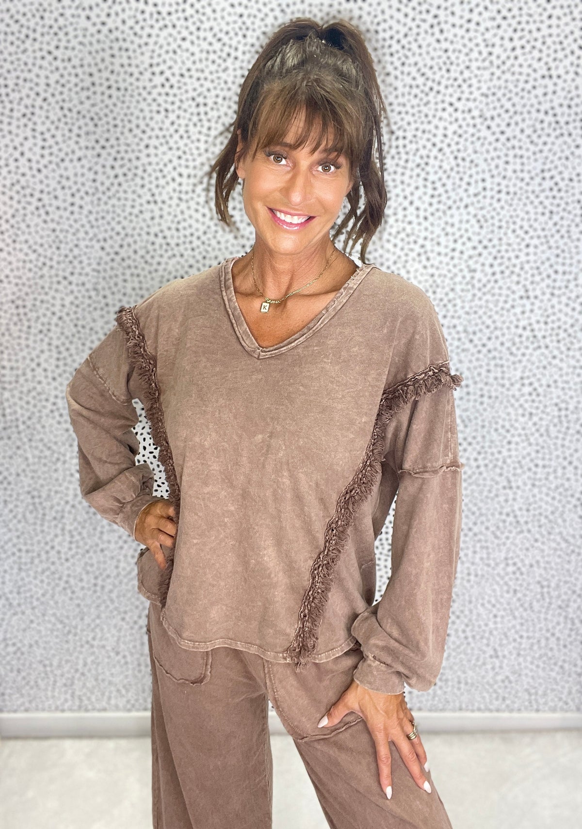 The Boho Bloom Lounge Top In 4 Colors *Final Sale*
