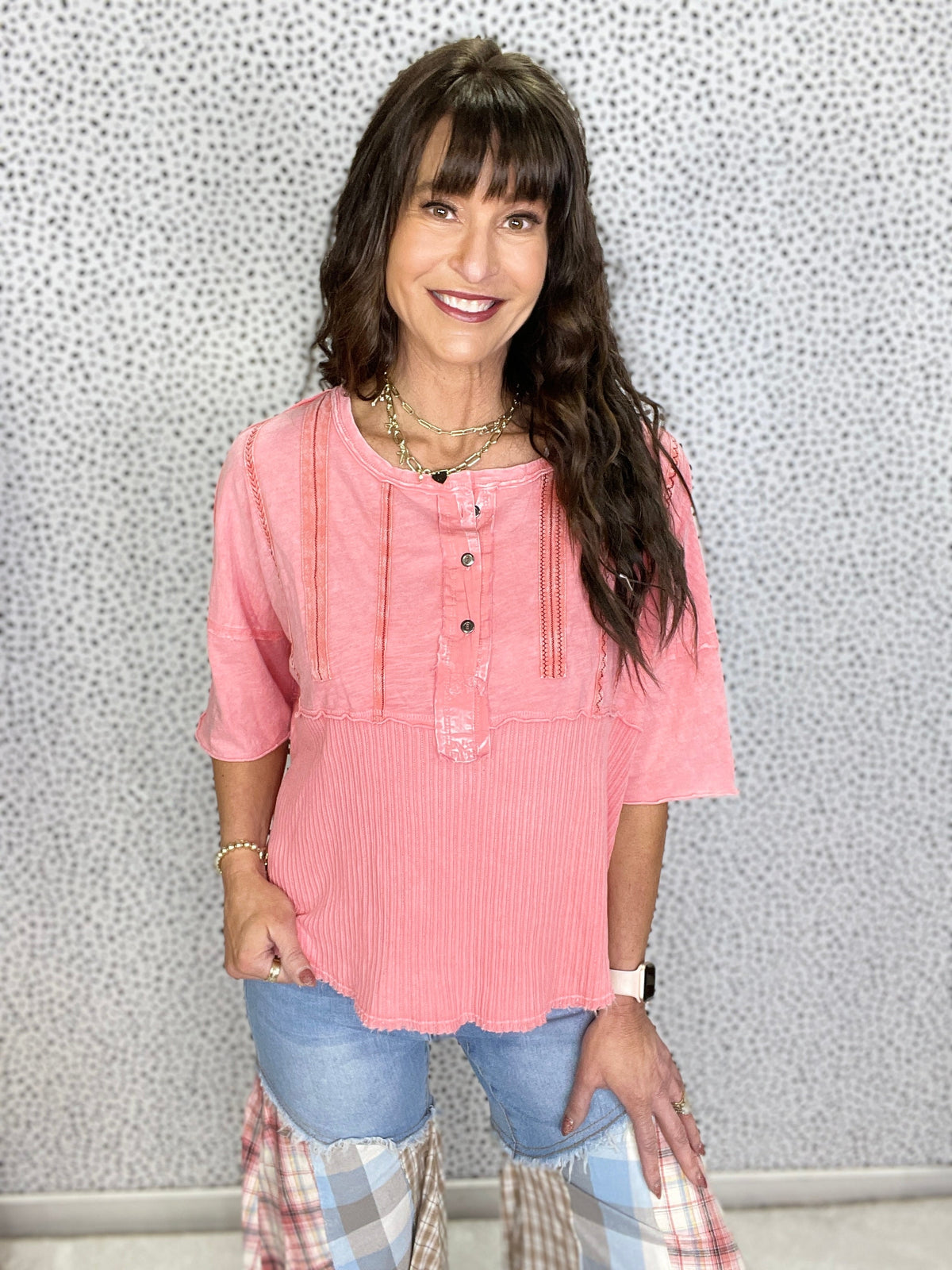 Always Ready For A Good Time Short Sleeve Top In 2 Colors *Final Sale*