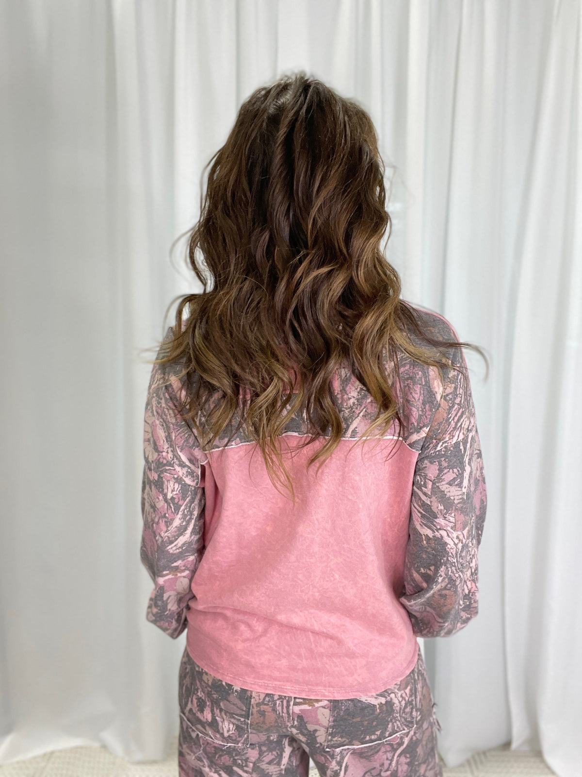 Look Around Block Tree Camo Sweatshirt In 2 Colors *Final Sale*