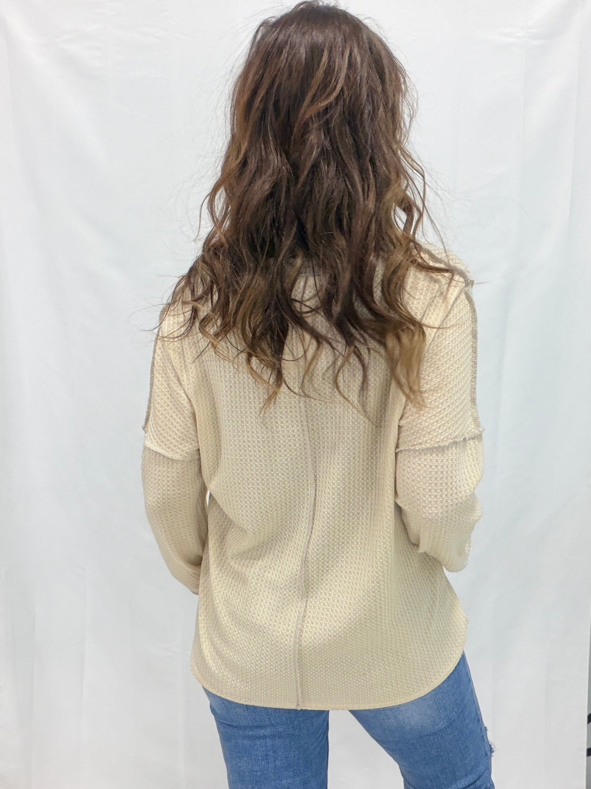 Everyday Ease Waffle V-Neck *Final Sale*