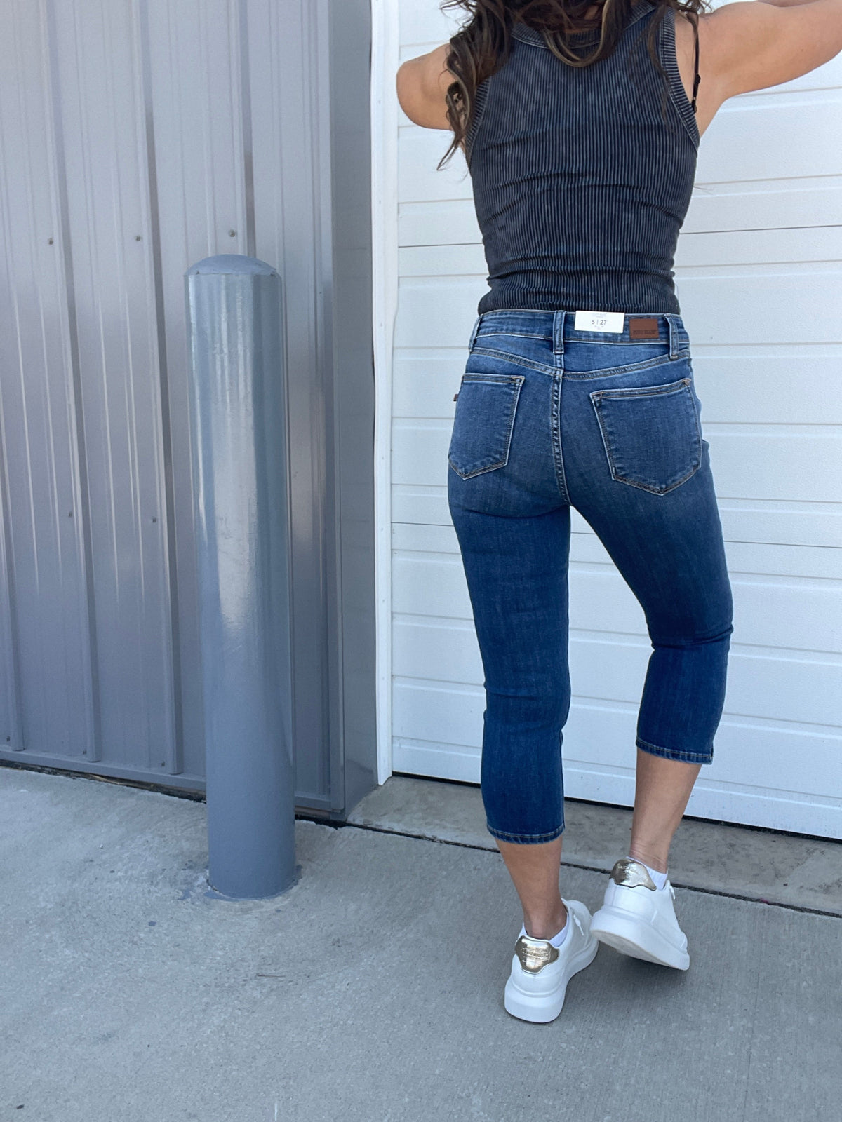 Judy Blue Ivey Side Slit Capri Jeans 113