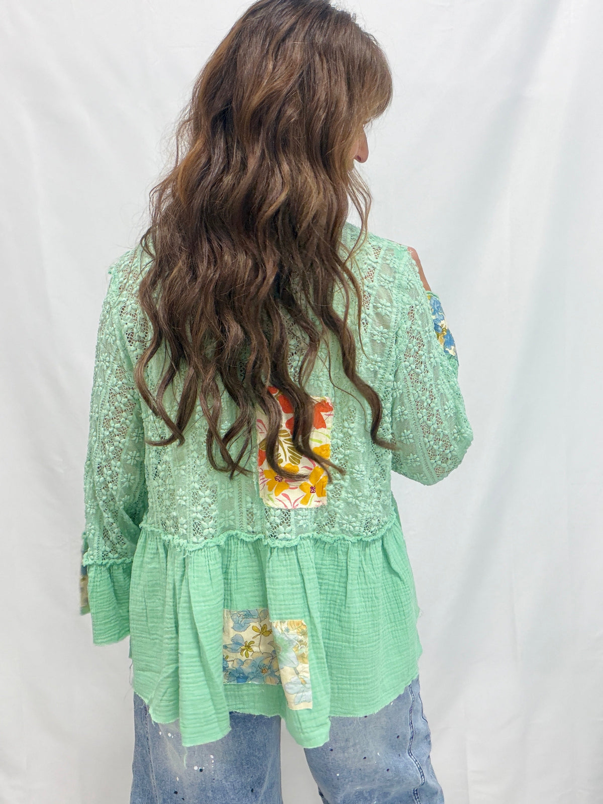 POL Bringing Sun Stretch Lace Cardigan In 3 Colors