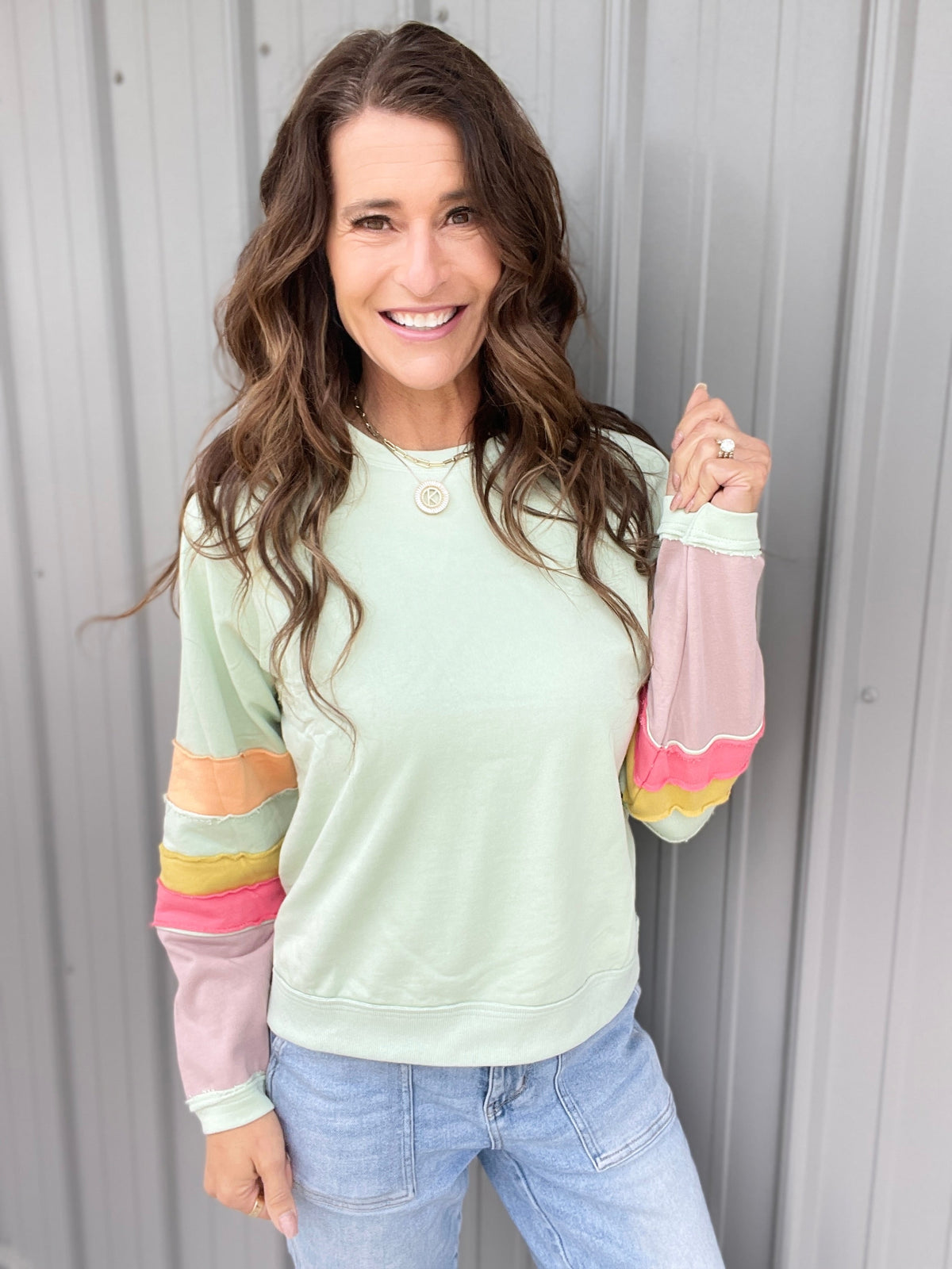 Miles On It Loose Fit Pullover In 3 Colors: Sage, Oatmeal, Mocha *Final Sale*