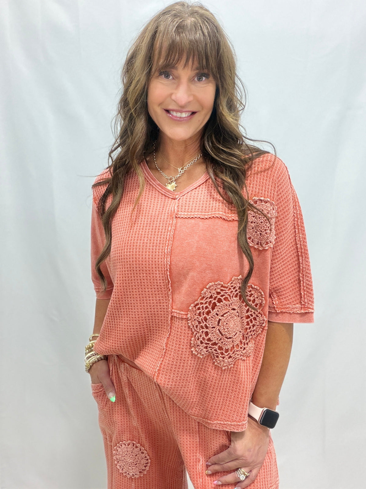 Sea Glass Crochet Patch Top in 3 Colors