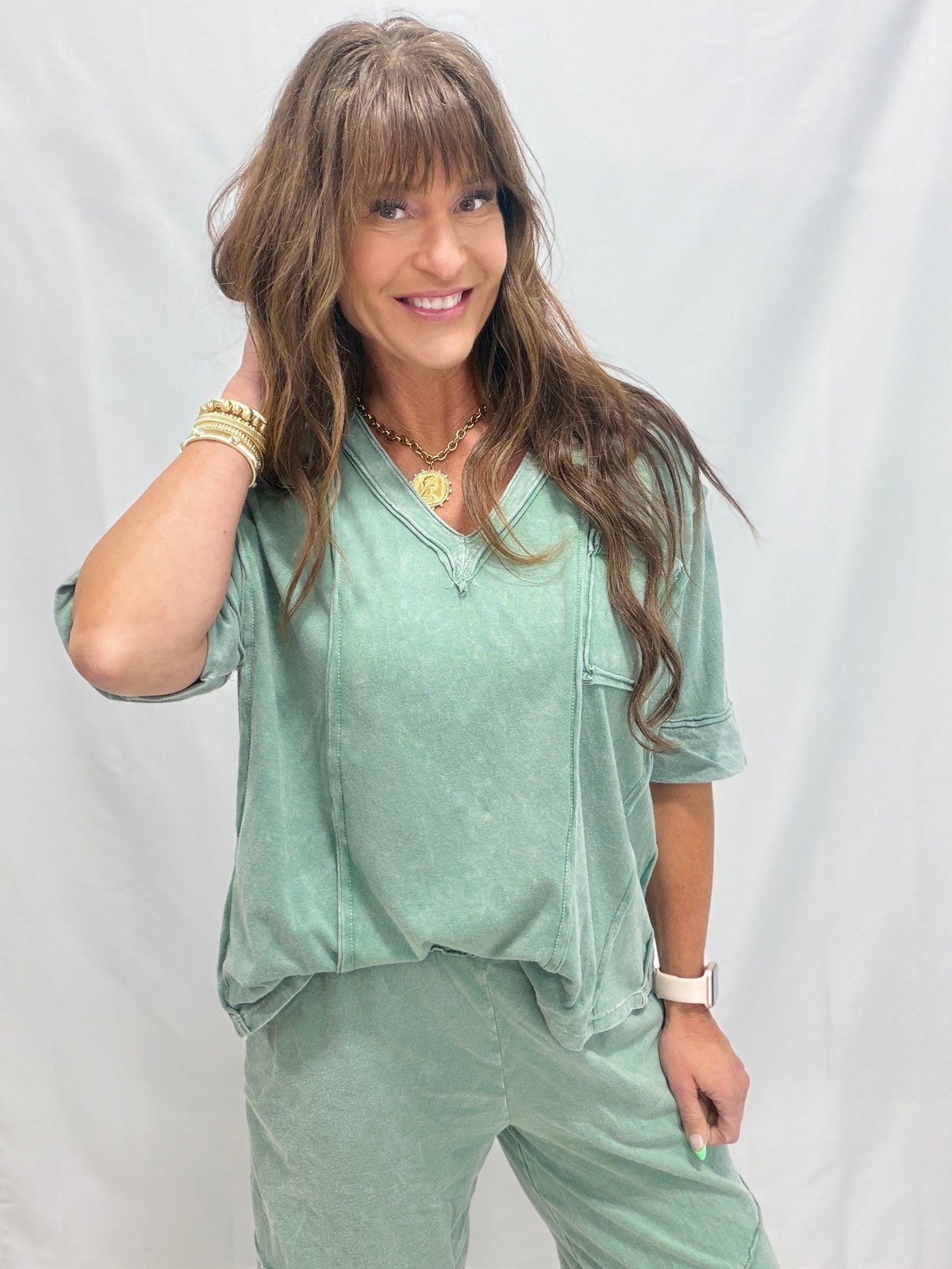 Fireside Cutie V-Neck Top In 7 Colors