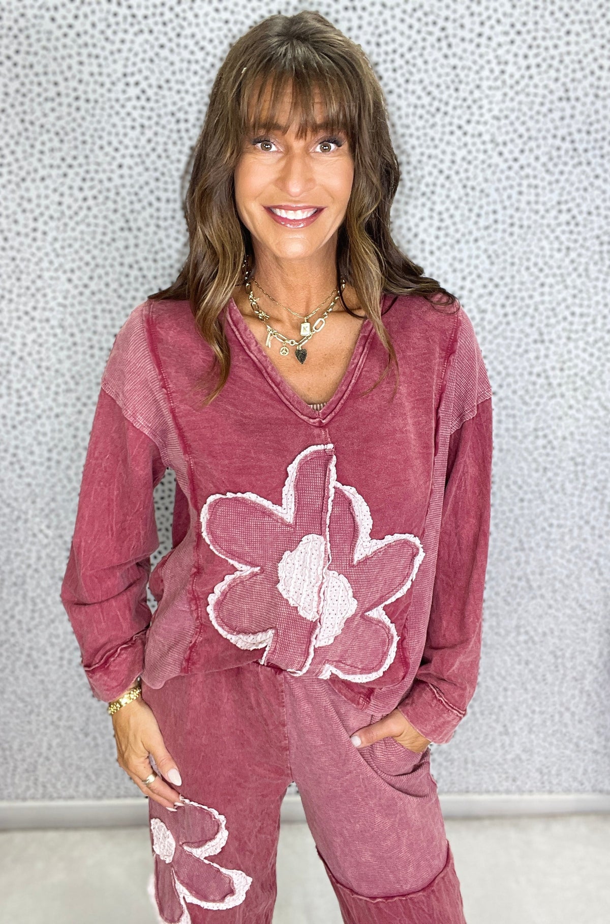 Boho Blooming Mineral Wash Top In 8 Colors