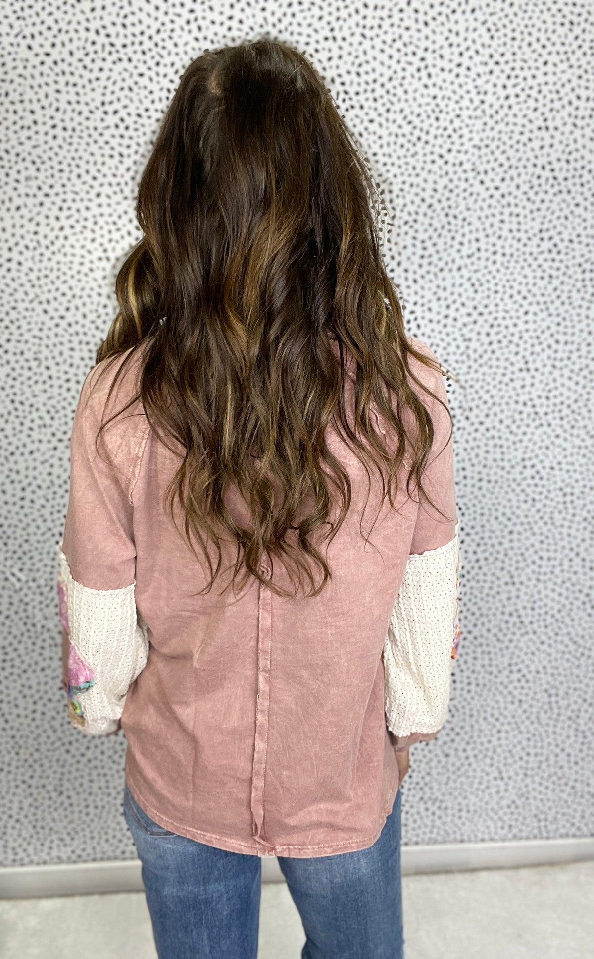 Still Playing Floral Patch Long Sleeve Top In 5 Colors *Final Sale*