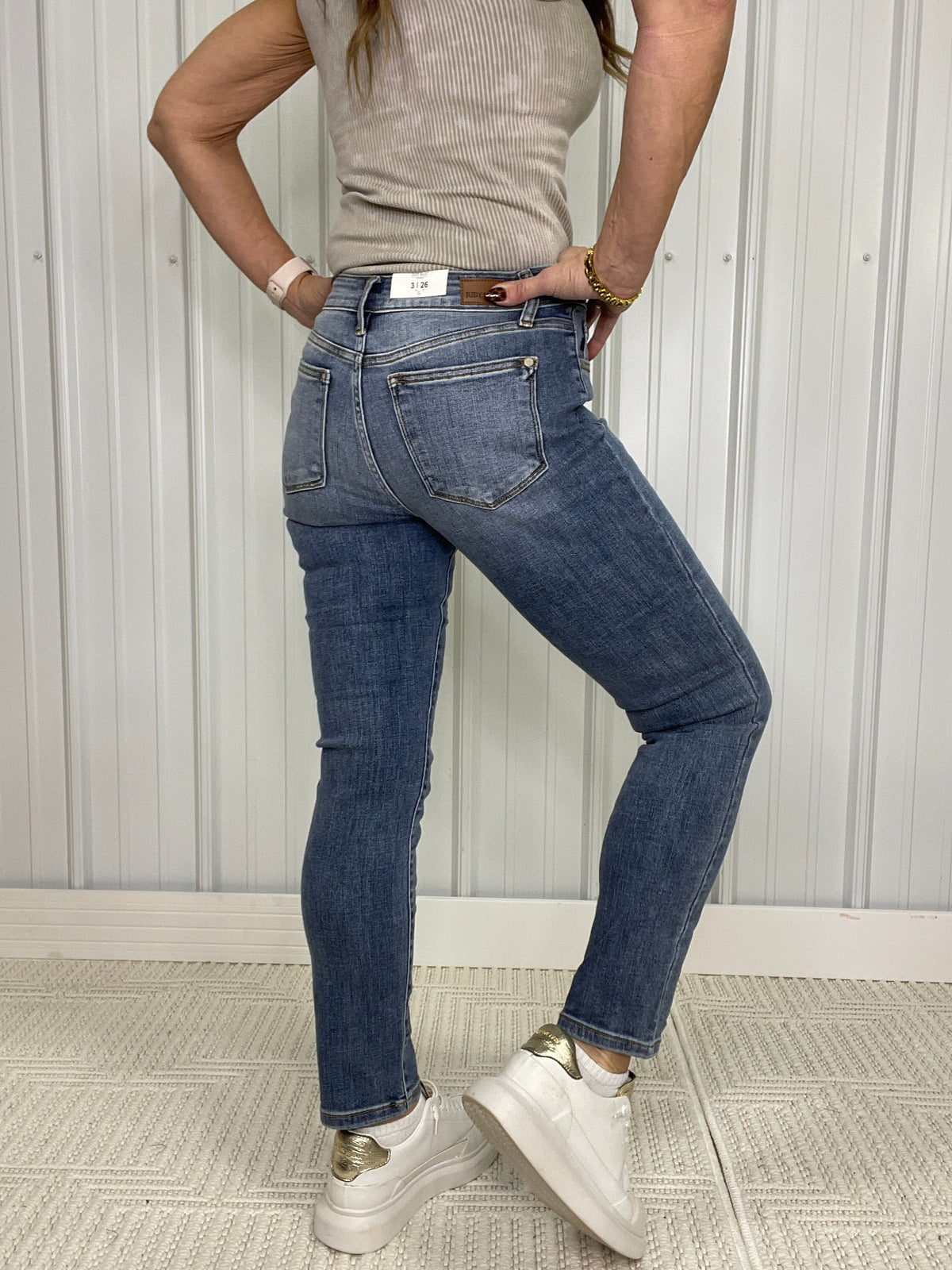Judy Blue Marley Mid Rise Slim Fit Jeans