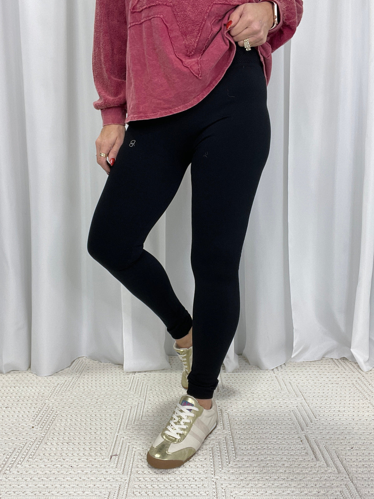 Black Favorite Fleece Lined Leggings *Final Sale*