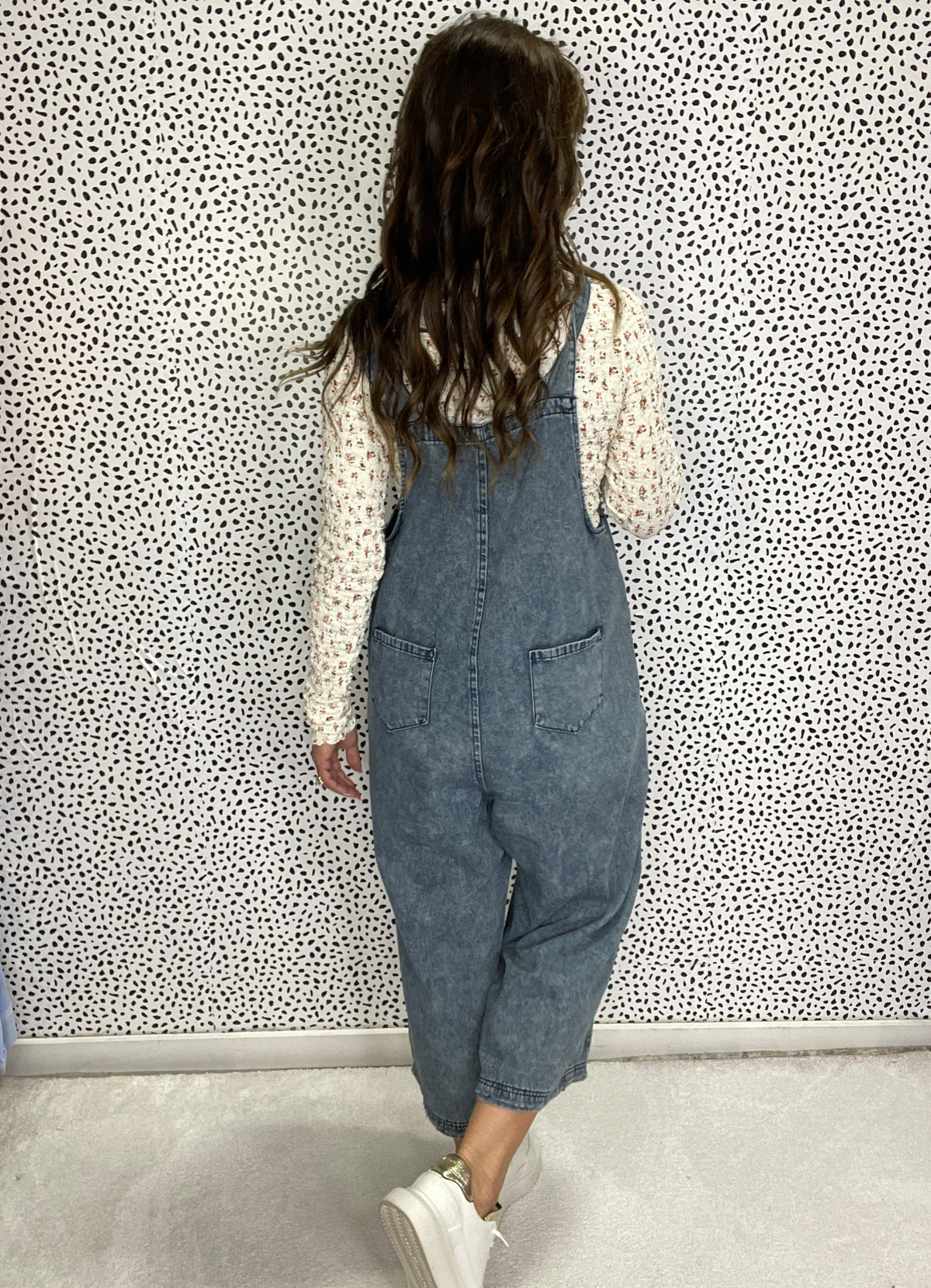 Bloomfield Patchwork Denim Overalls In 2 Colors
