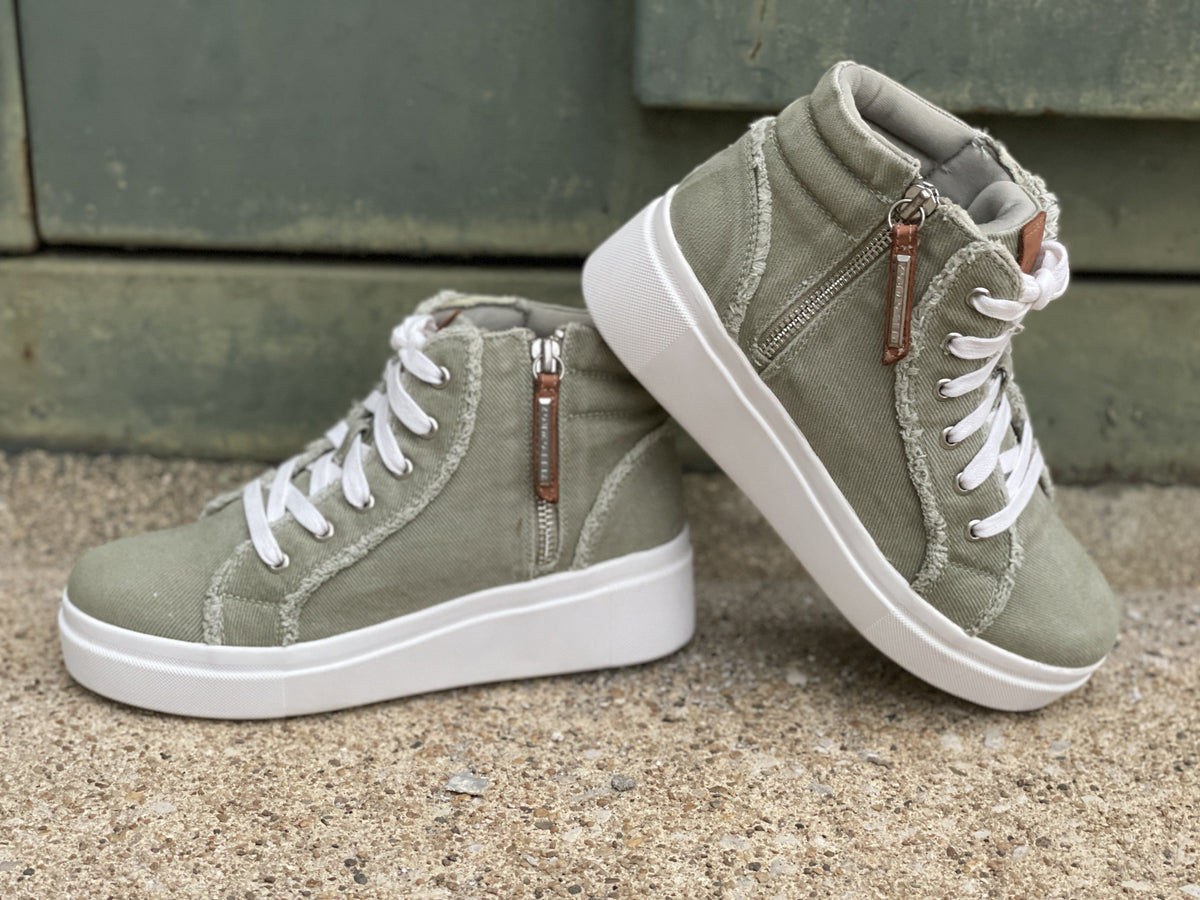 Yellow Box Eleni Sage Sneakers *Final Sale*