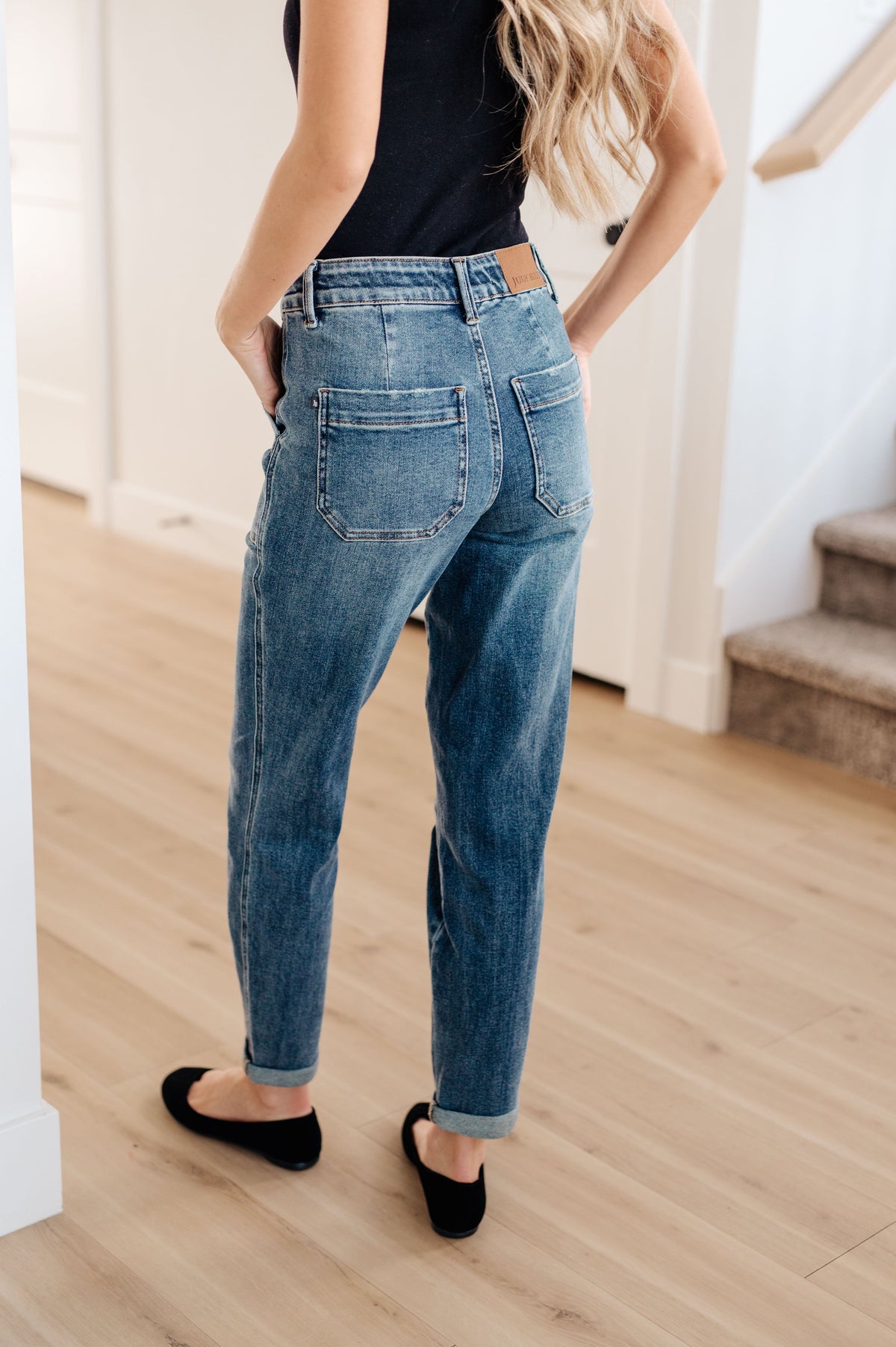 Judy Blue Paxton Denim Joggers Medium Wash