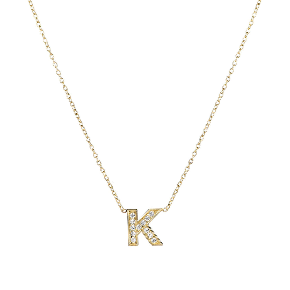 Preorder Custom Impression Initial Necklace - Water Resistant & Pave Crystal *Final Sale*