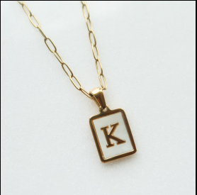 Ocean Drive Initial Necklace