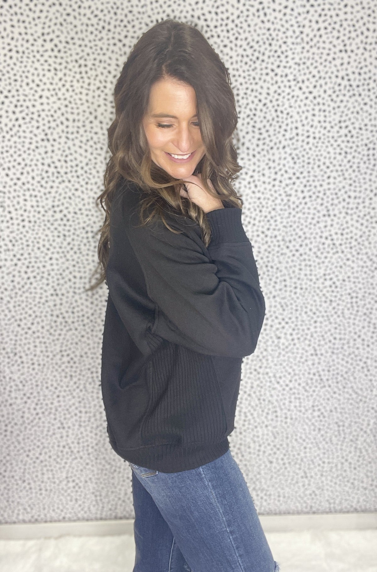 Fearless Ribbed Side Cozy Crewneck