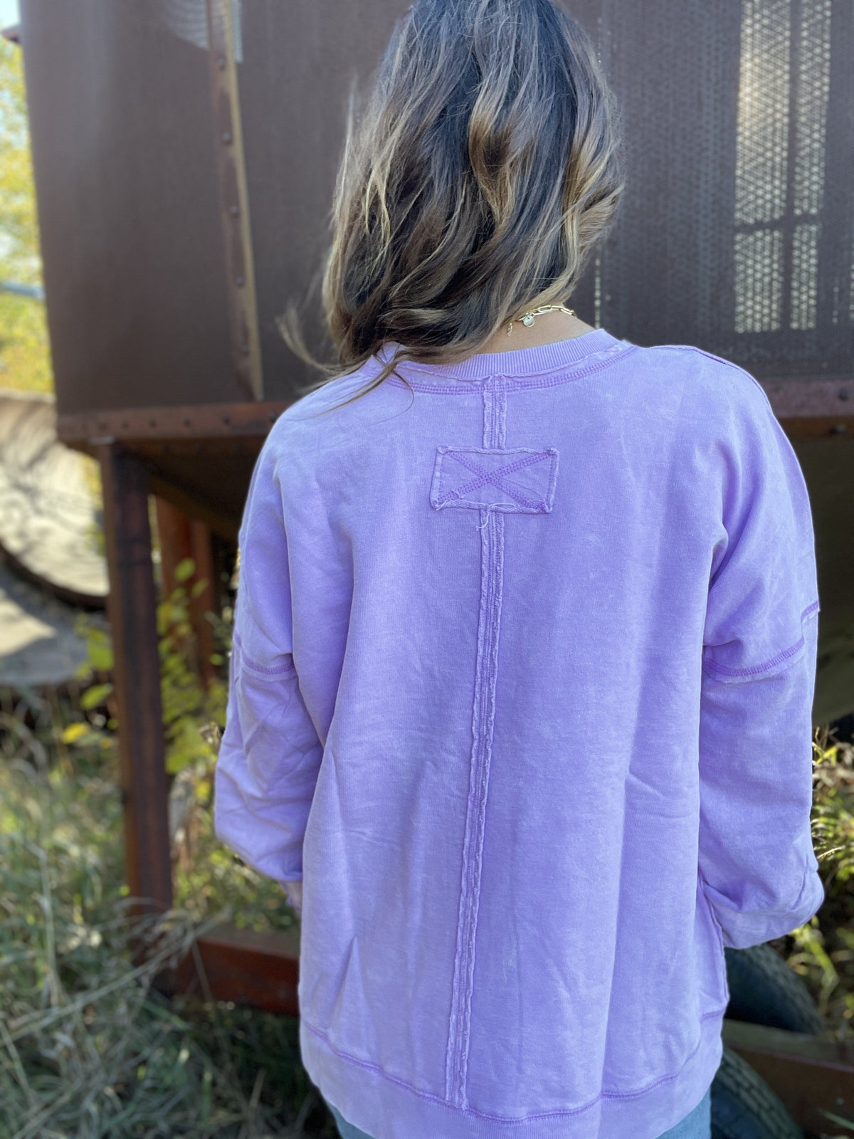 Frosted Details Casual Pullover Crewneck Top In 6 Colors *Final Sale*