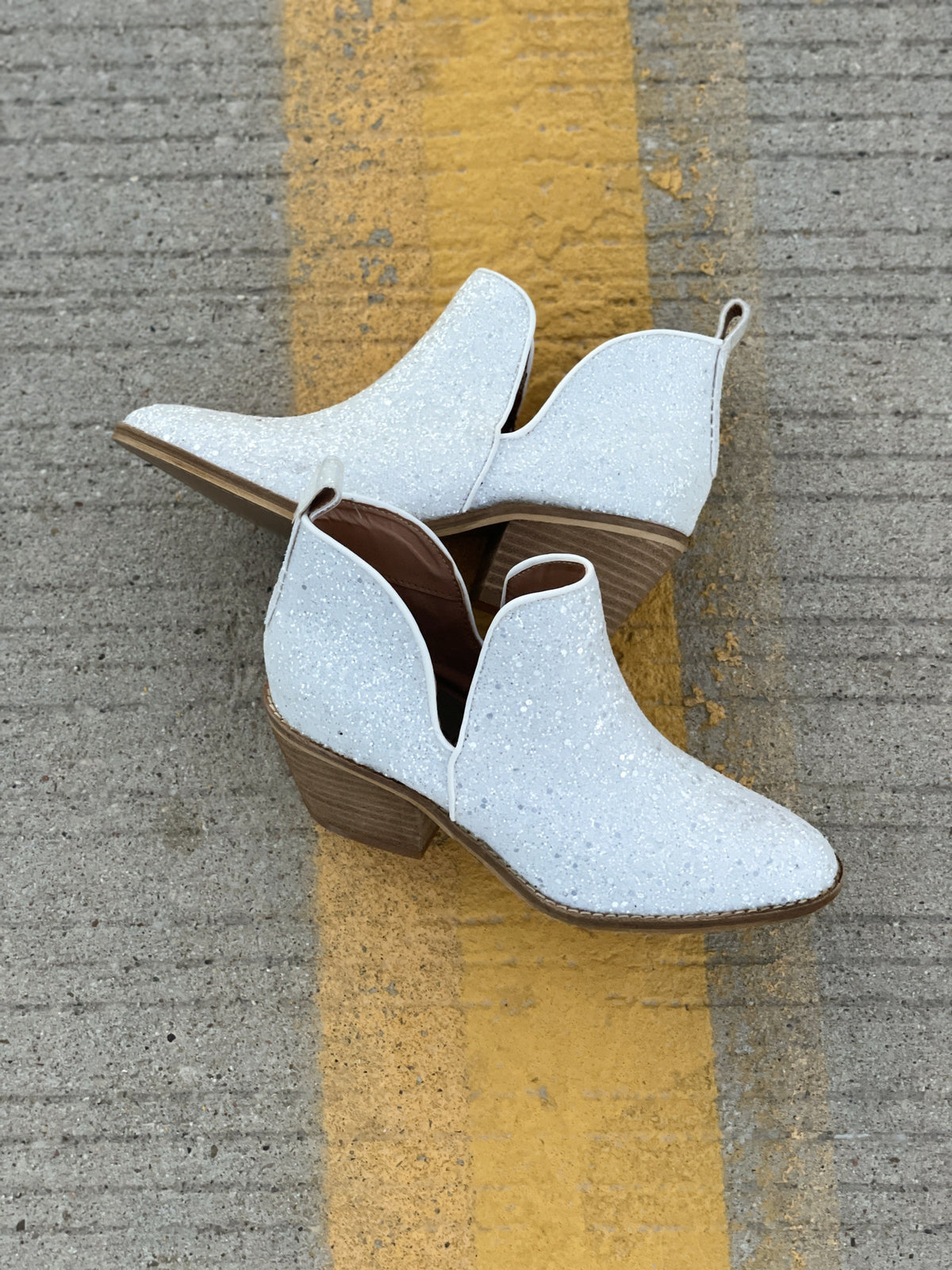 Glow-Up Glitter Booties