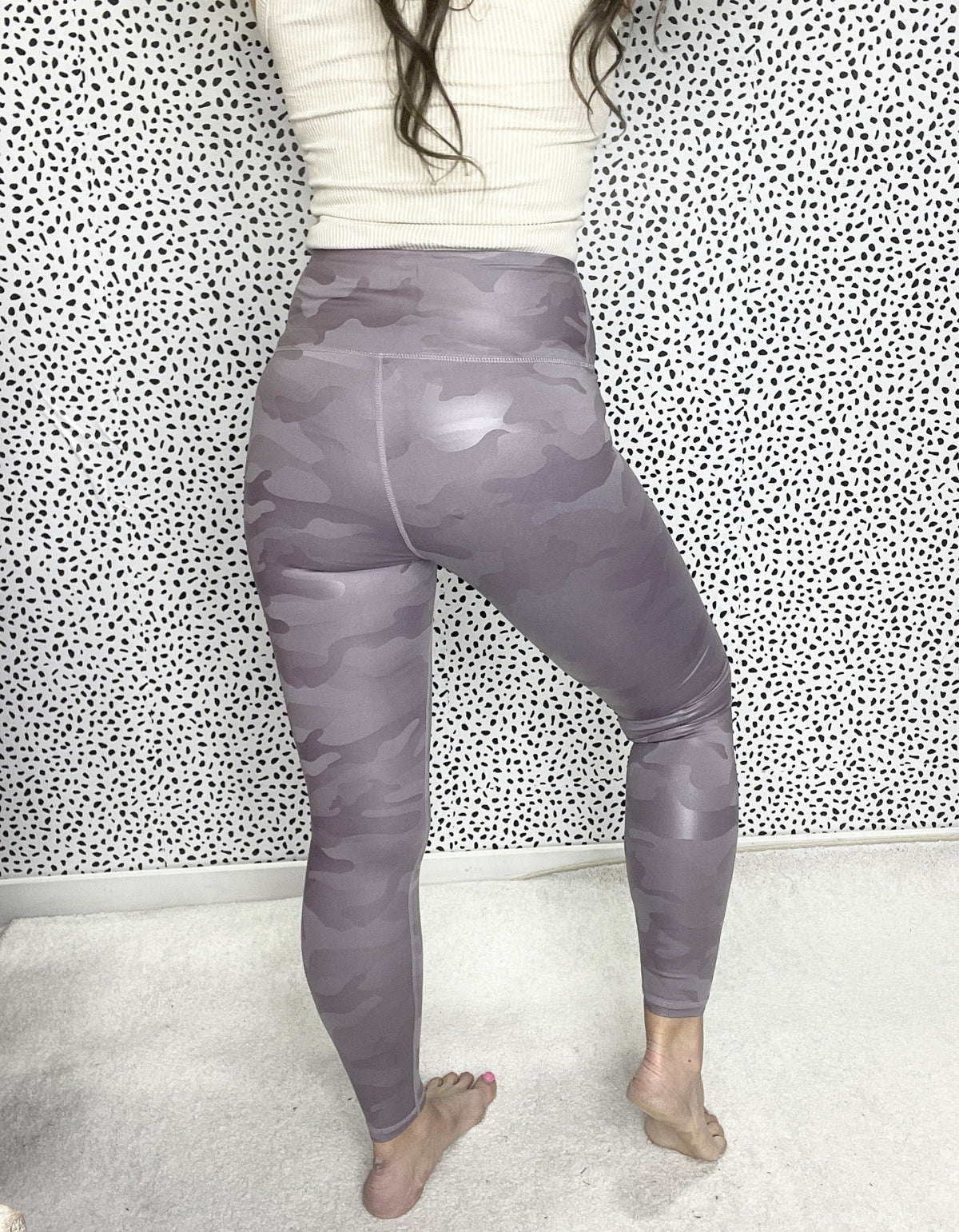 Lavender Camo Chinz Full Length Leggings *Final Sale*