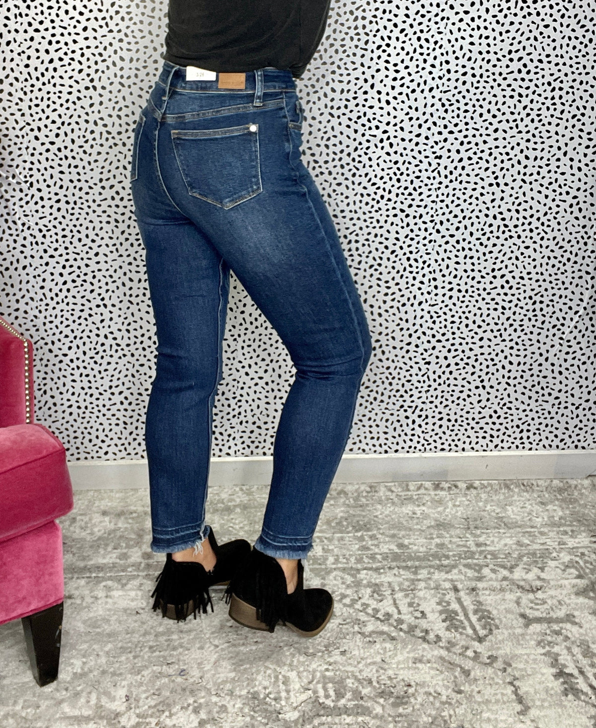 Judy Blue Patricia High Rise Release Hem Jeans-704