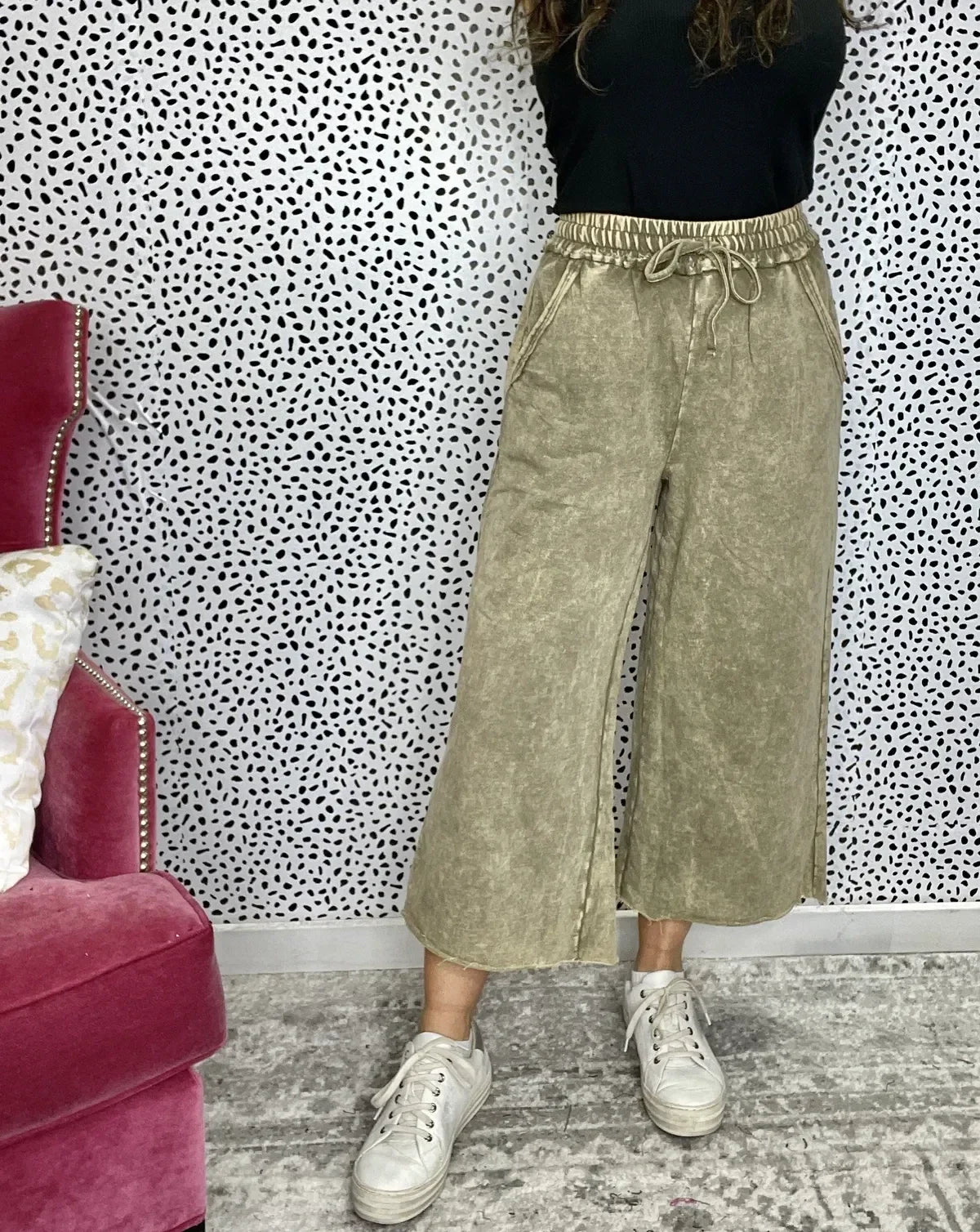 Iced Details Taking It Easy Lounge Pants Mocha *Final Sale*
