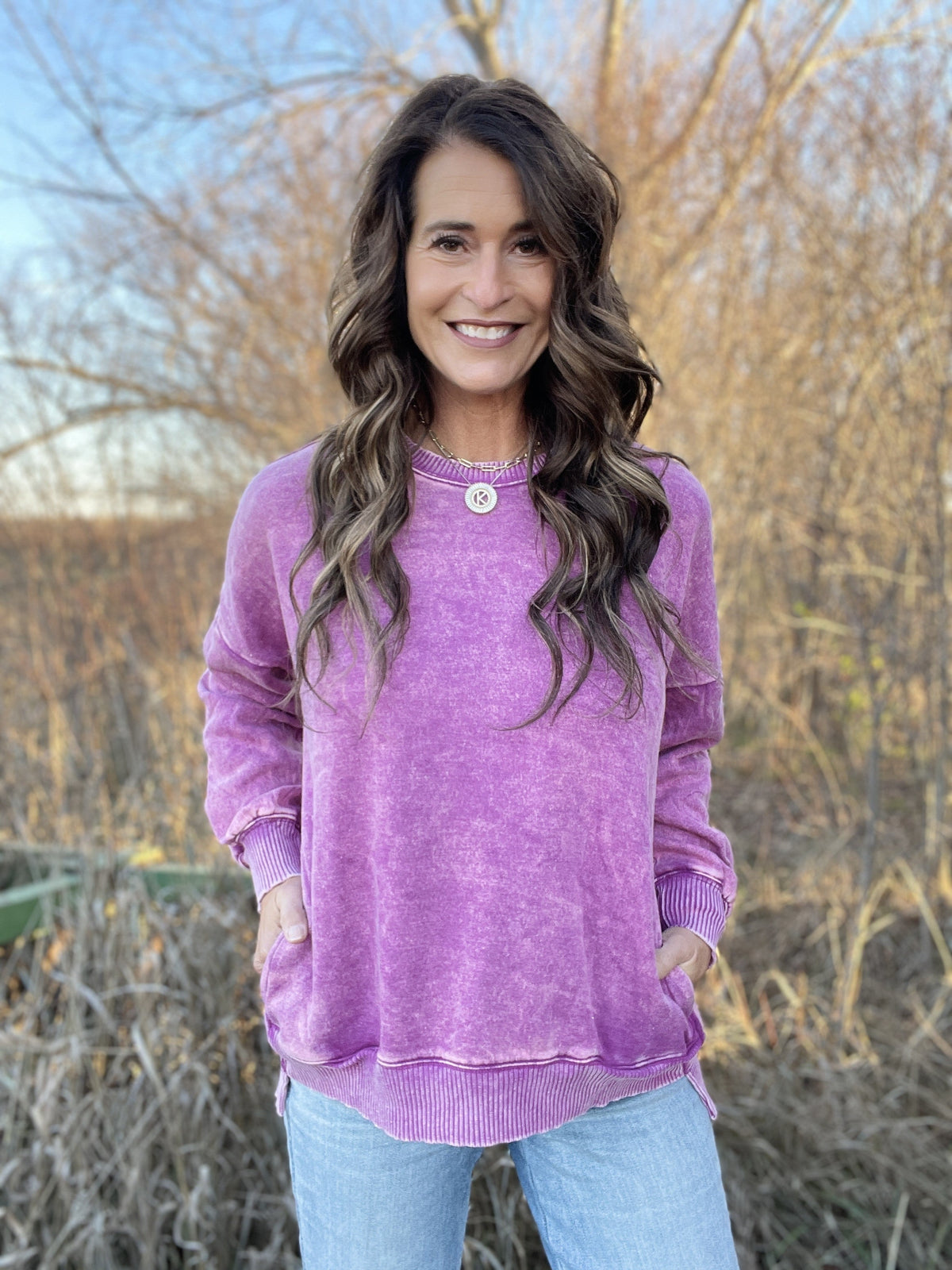 Every Which Way Hi Low Ash Wash Pullover In 5 Colors *Final Sale*