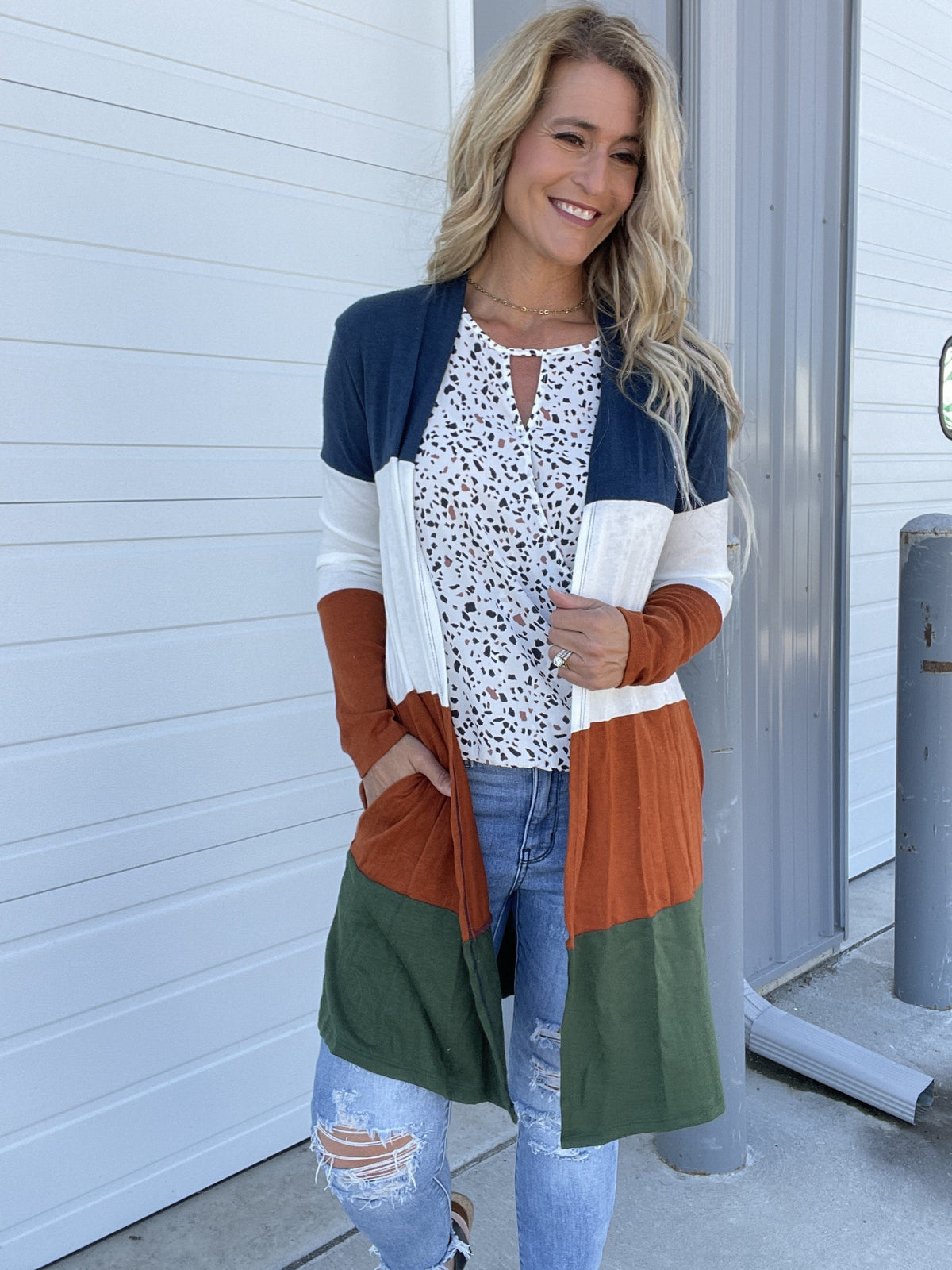 Shaded Colorways Cardigan *Final Sale*