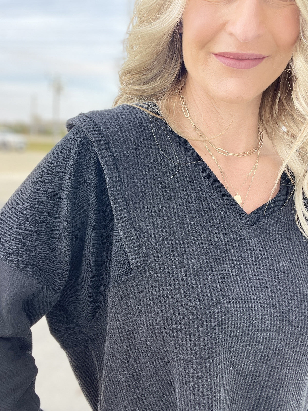 Pol Prove Me Wrong Waffle Knit Top in 2 Colors *Final Sale*