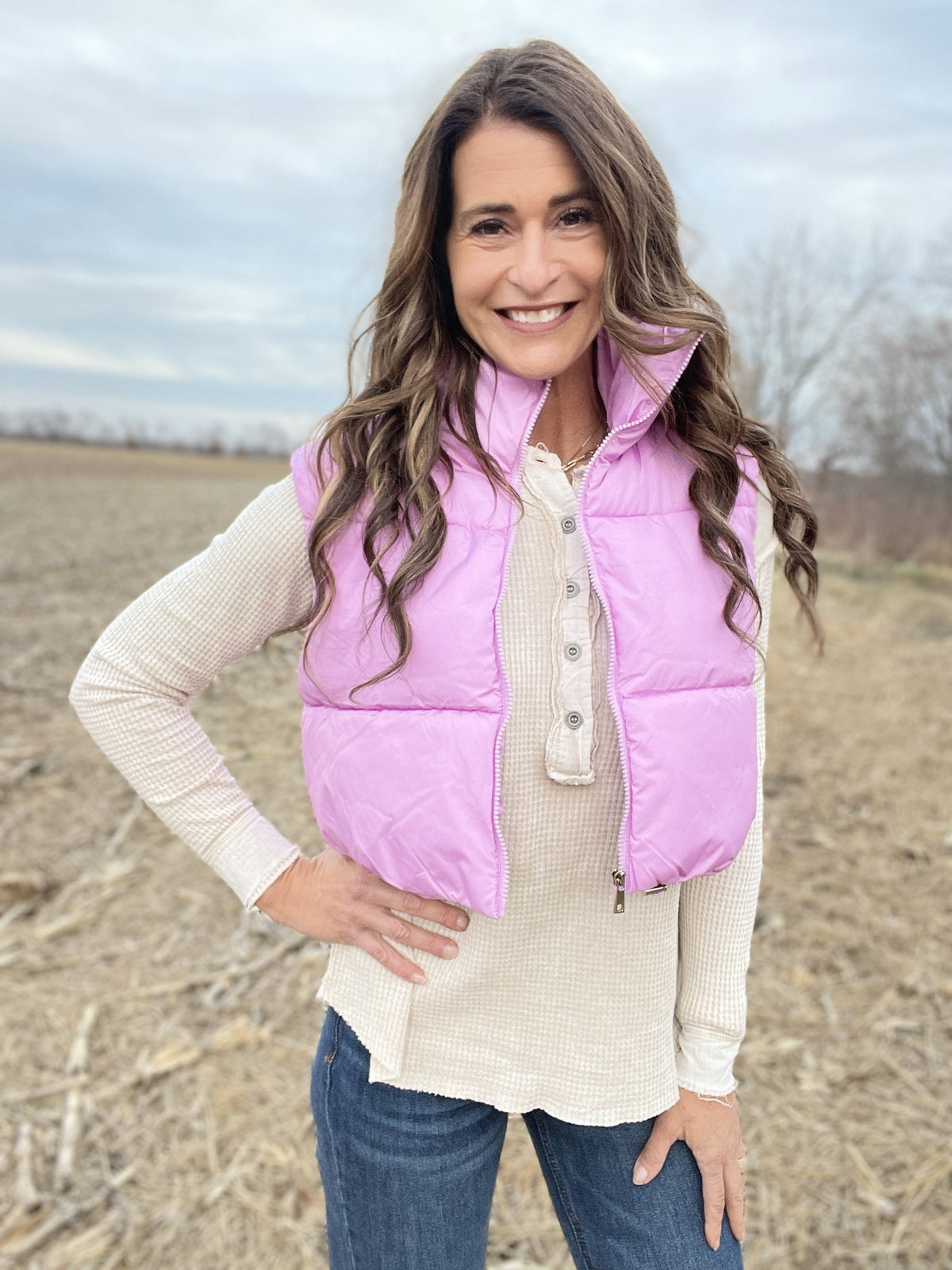 Out And About Cinched Crop Puffer Vest In 4 Colors *Final Sale*