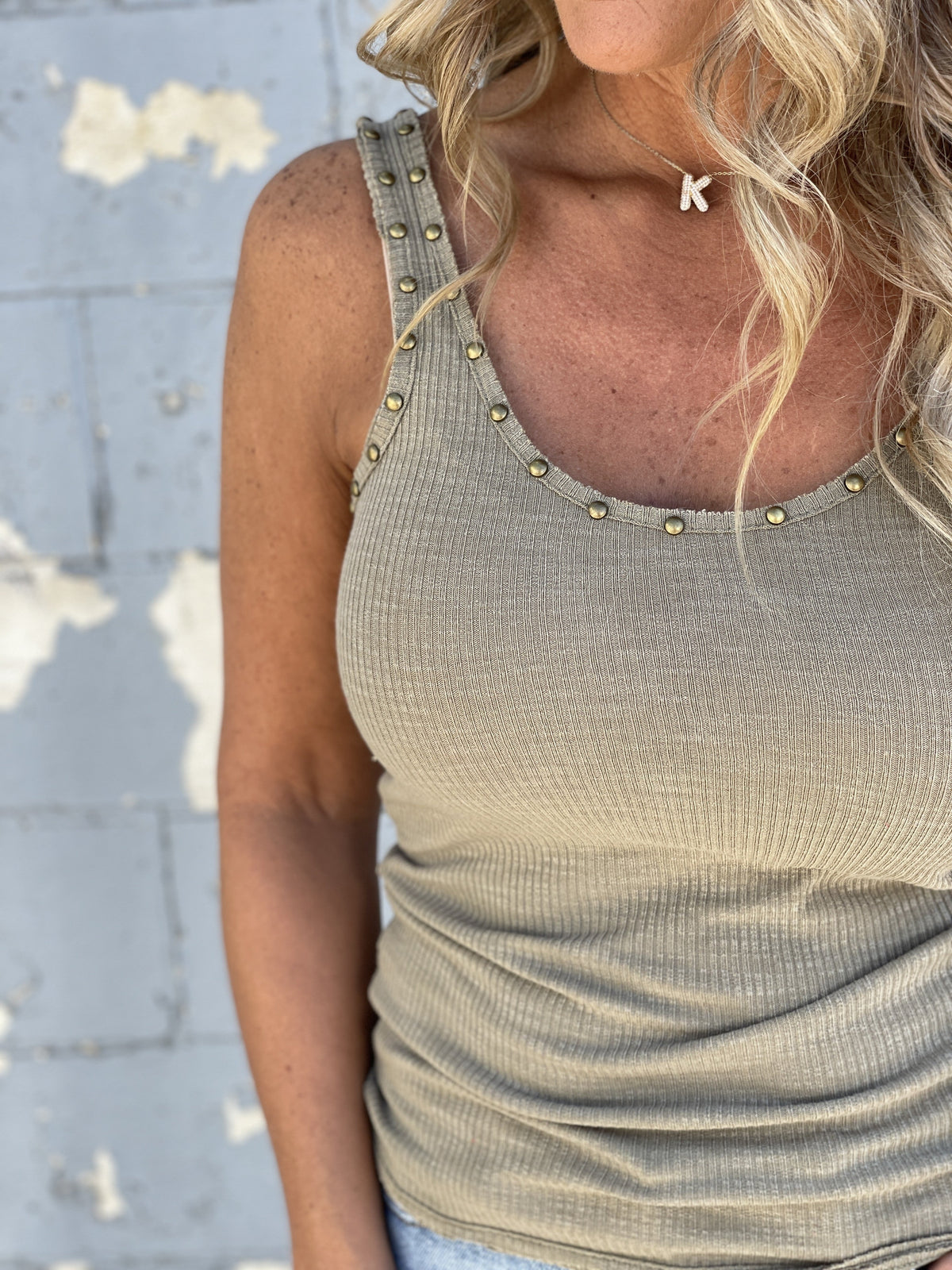 Pol Studded Glory Tank Top In 5 Colors *Final Sale*
