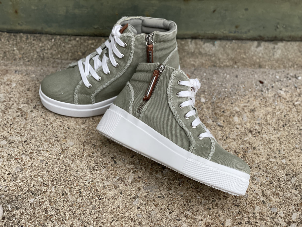 Yellow Box Eleni Sage Sneakers *Final Sale*