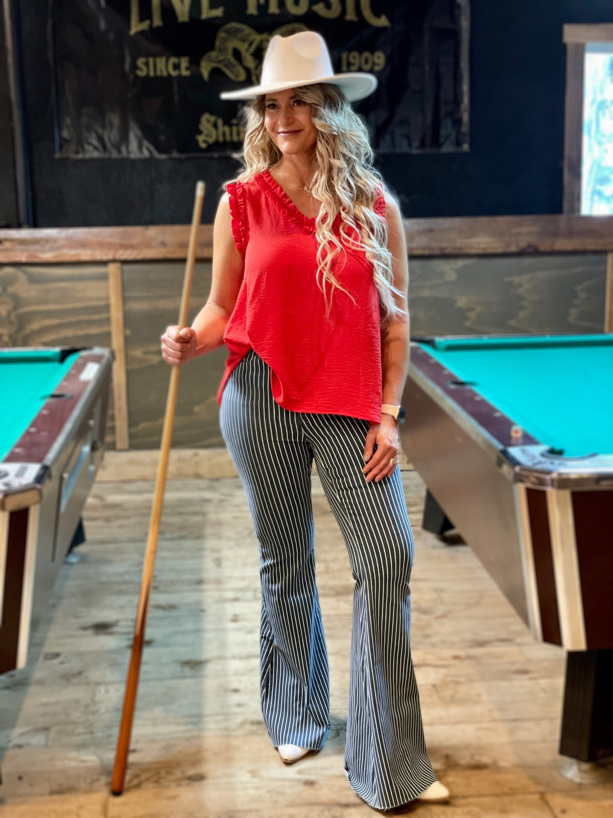 Judy Blue Paige Pin Stripe Super Flares 230 *Final Sale*